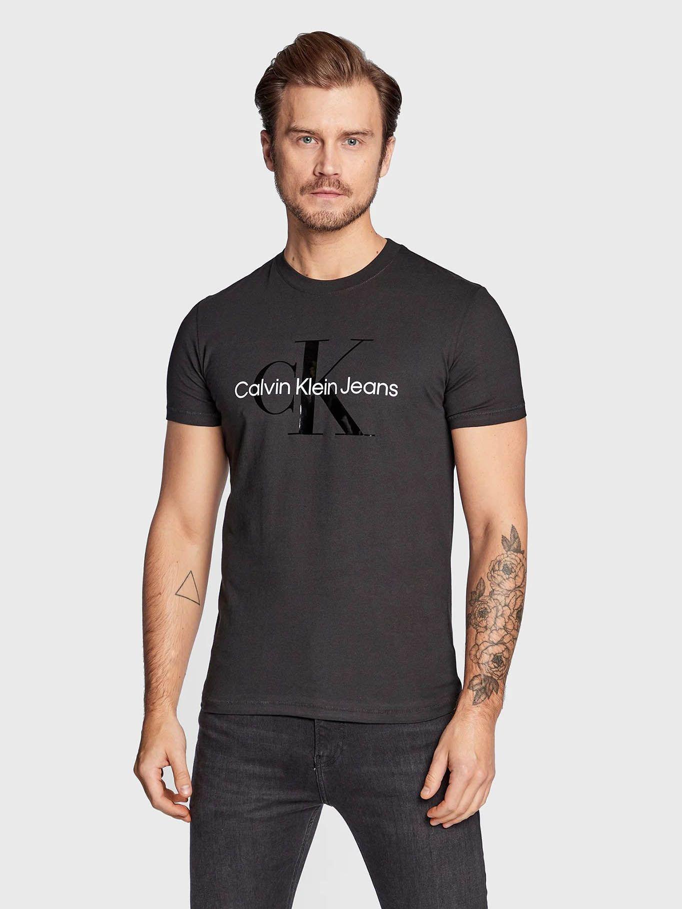 Polera Monogram Negro 0GQ Calvin Klein-0