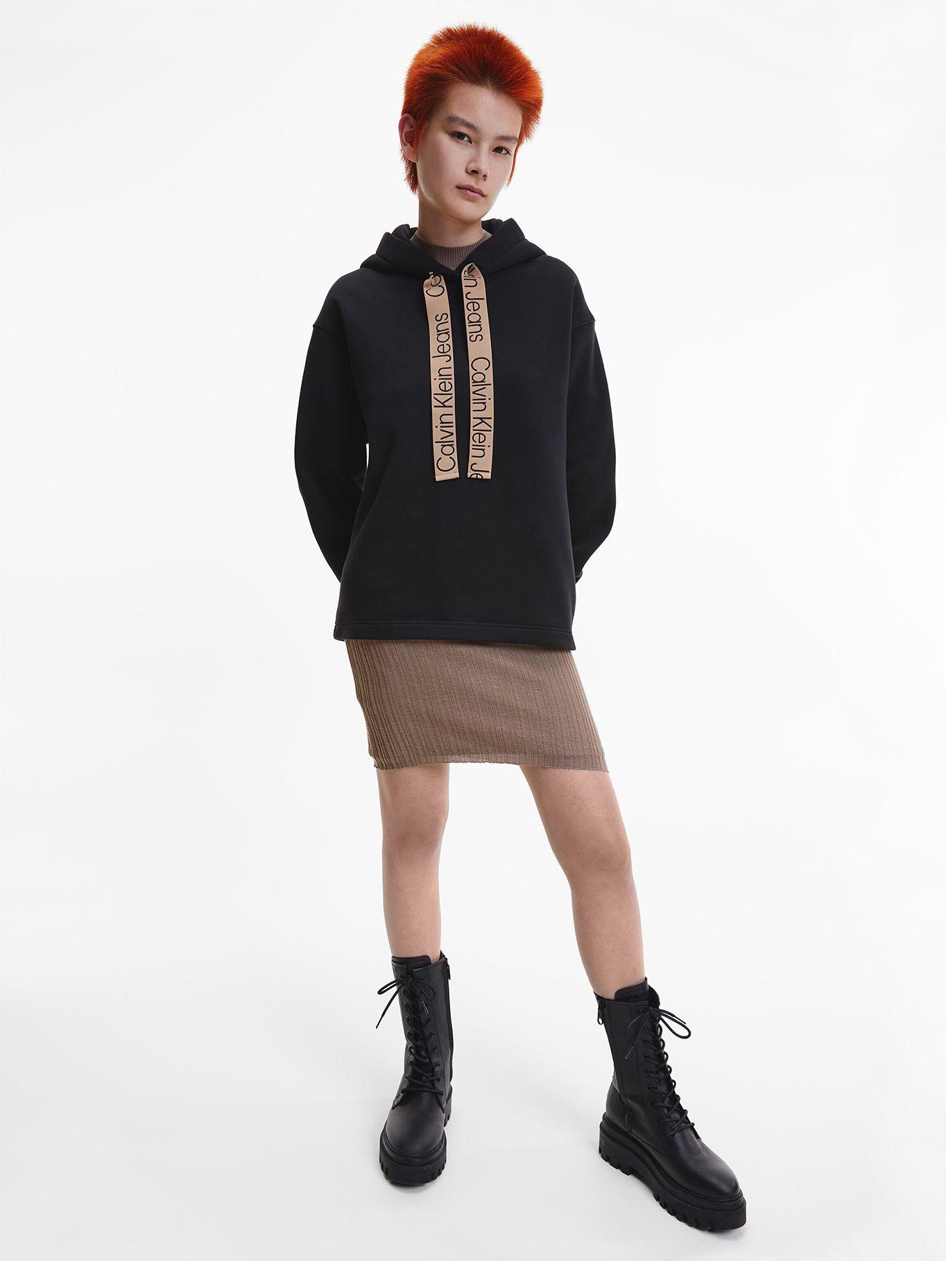 Polerón Hoodie Contrast Negro Calvin Klein-1