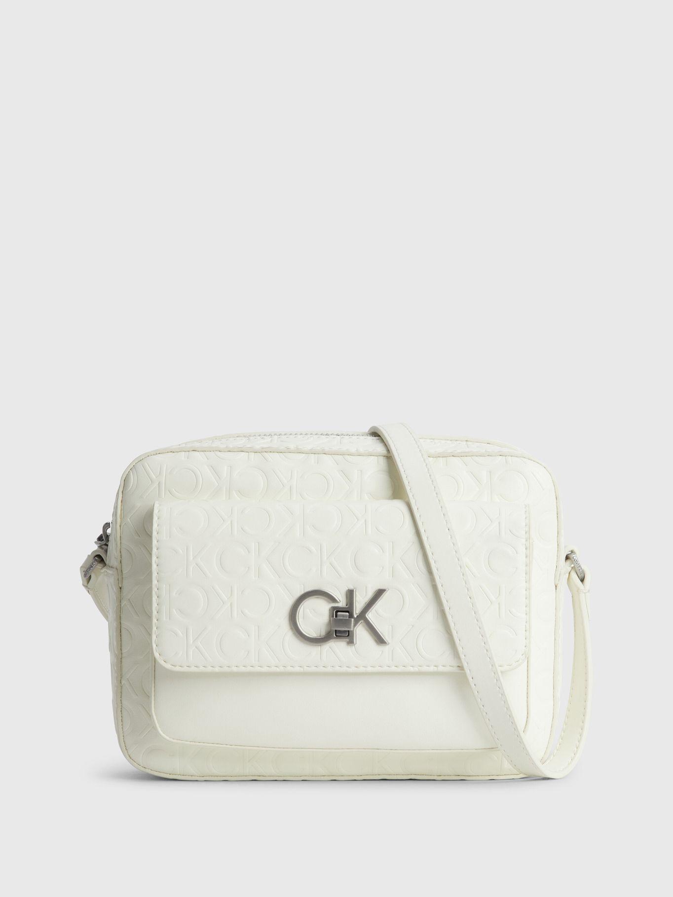 Bandolera Re-Lock Camera Reciclada Blanco Calvin Klein-0