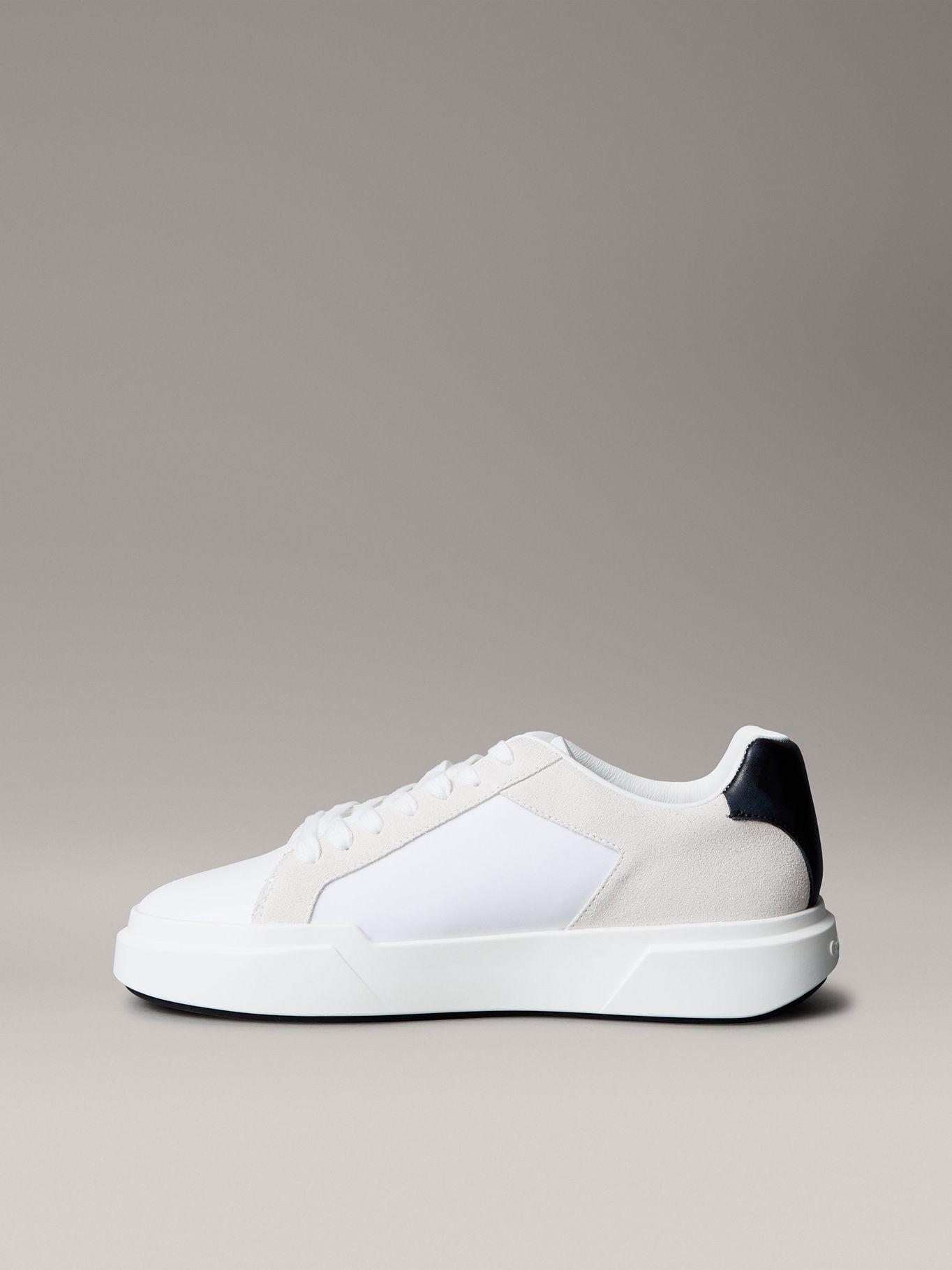 Zapatilla de Cuero con Suela Gruesa Blanco Calvin Klein-5