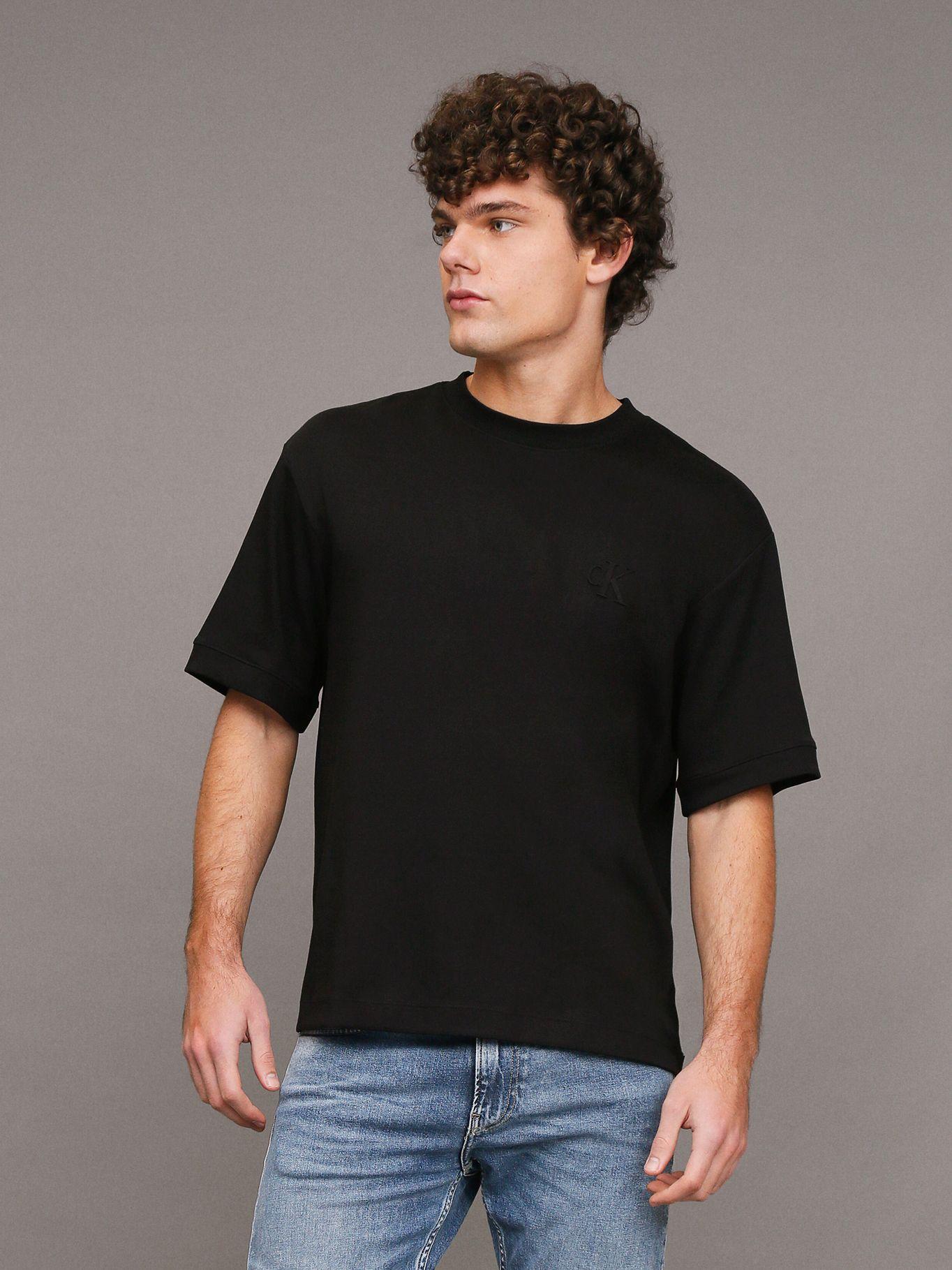 Polera Interlock Negro Calvin Klein-0