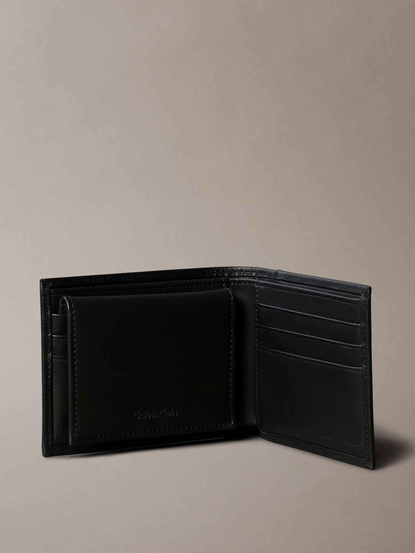 Billetera Plegable de Cuero Negro Calvin Klein-2