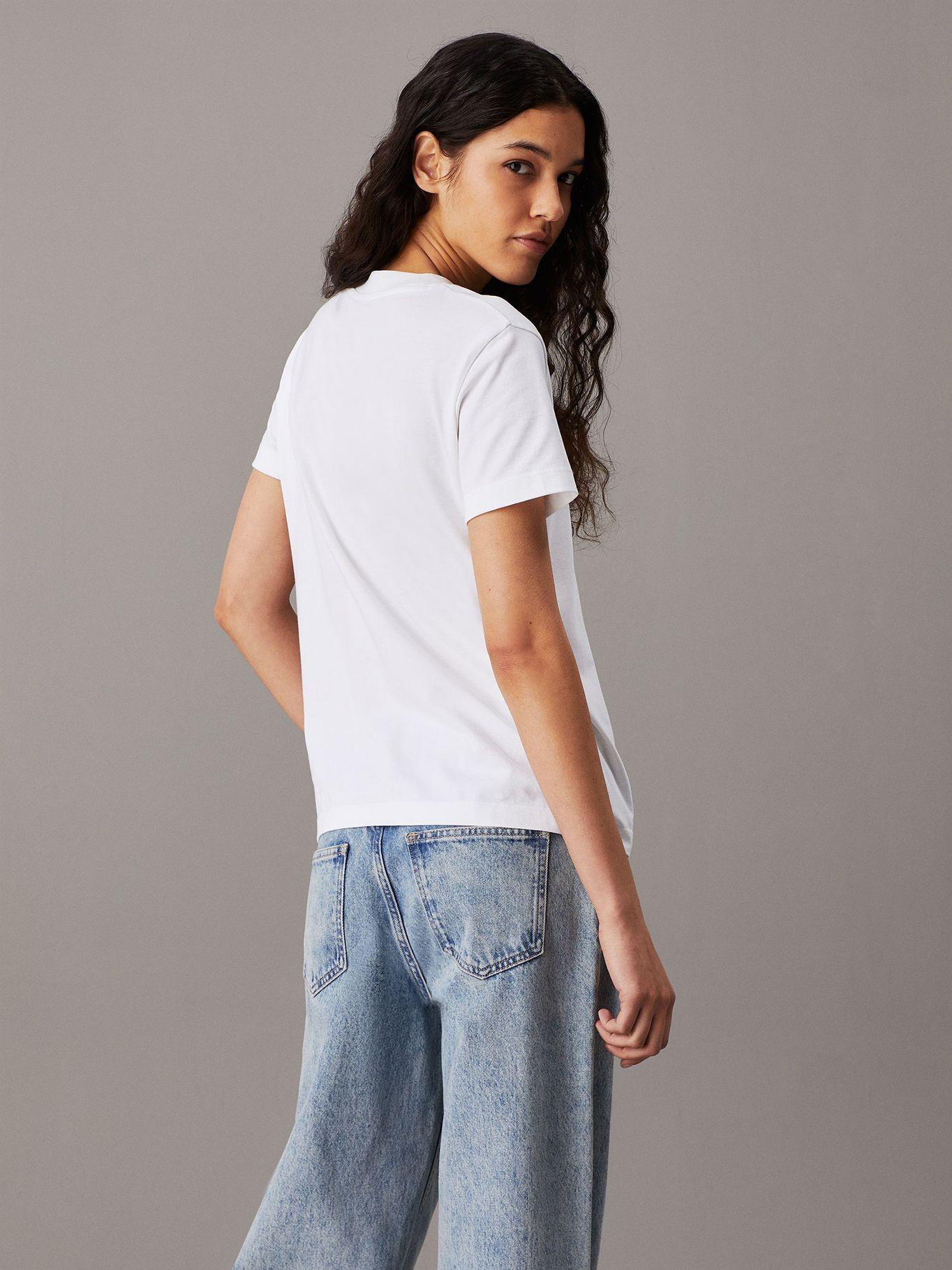 Polera Embroidered Blanco Calvin Klein-2