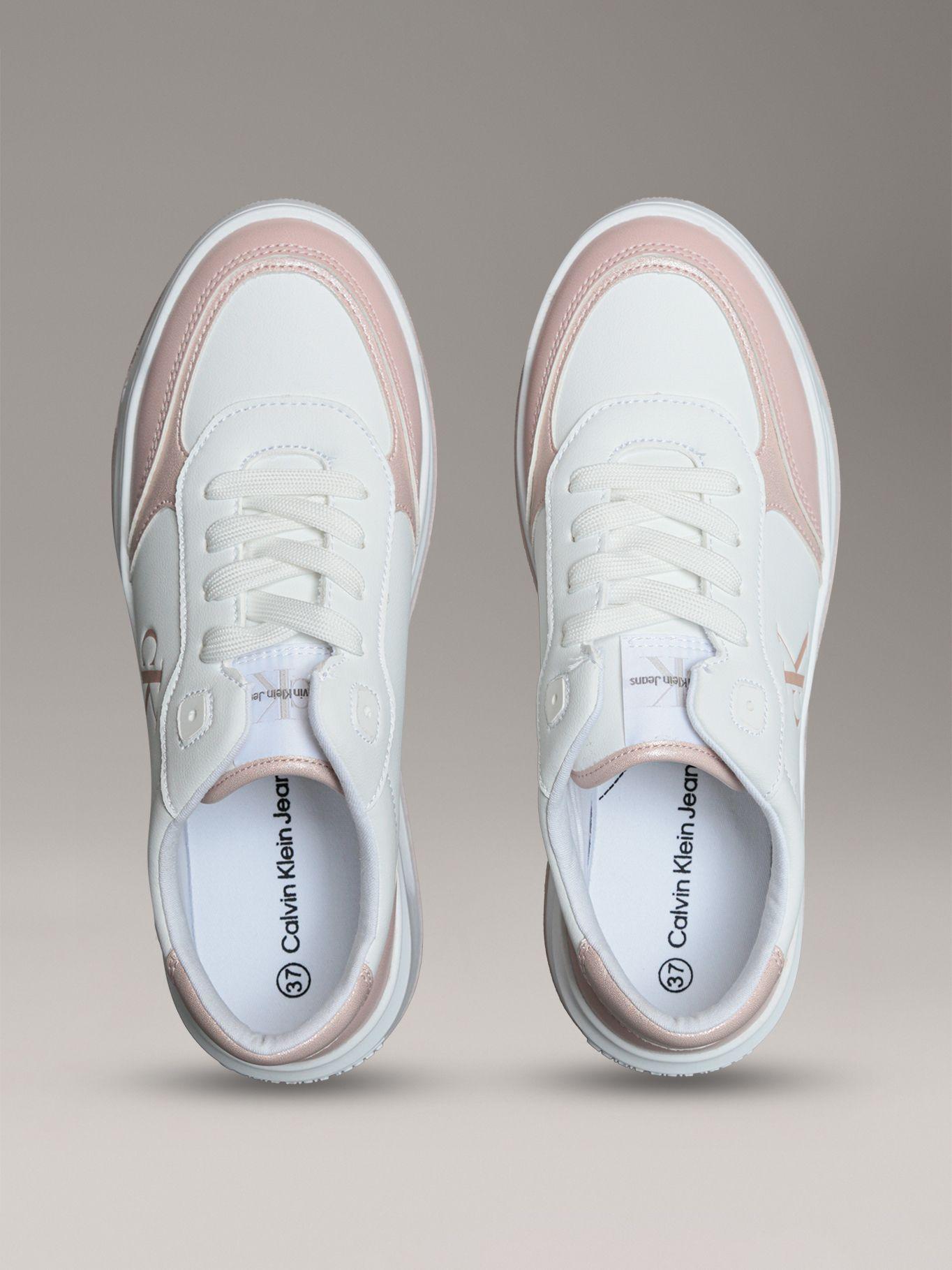 Zapatillas Niña con Cordones Blanco Calvin Klein-2