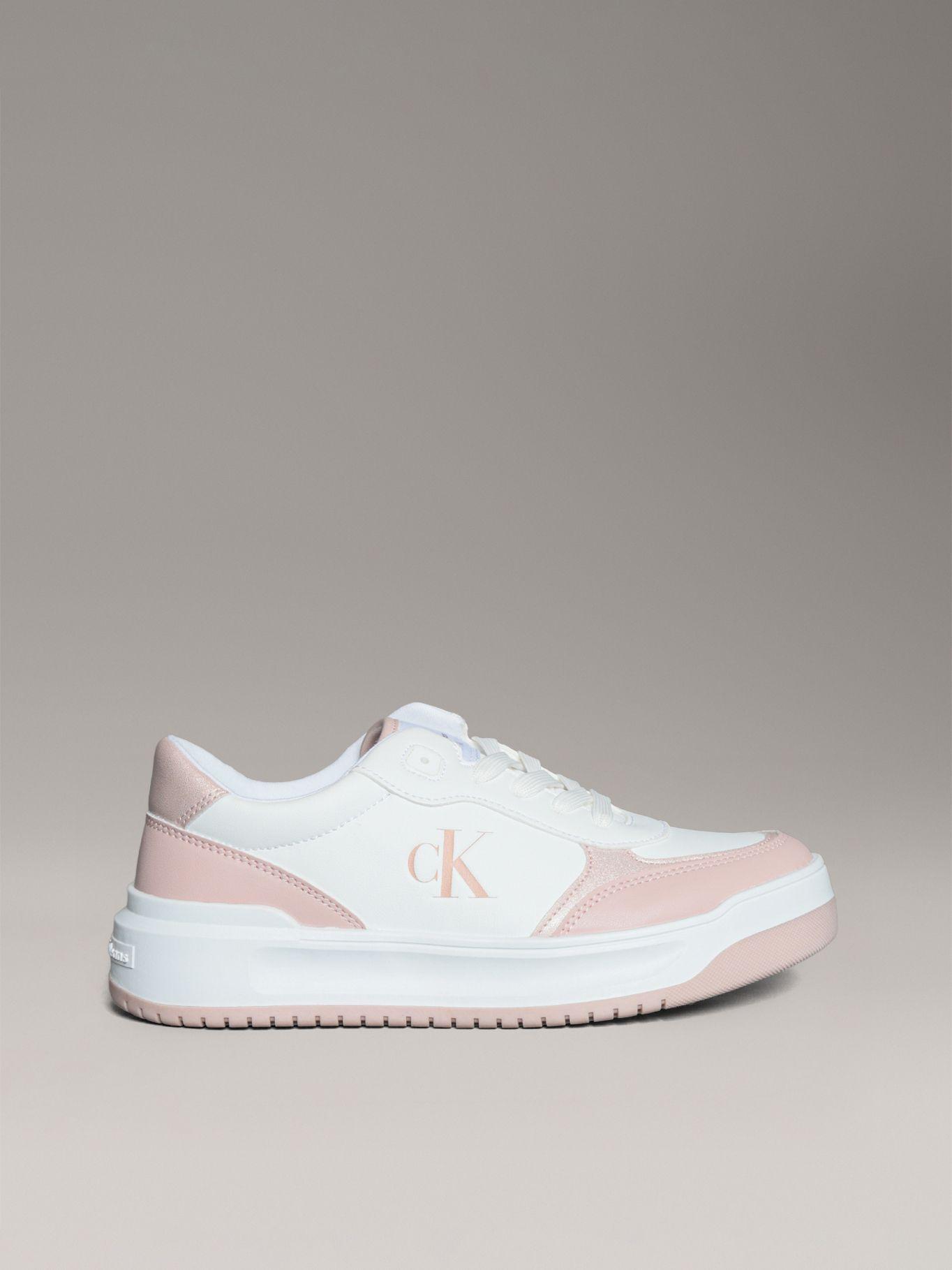 Zapatillas Niña con Cordones Blanco Calvin Klein-4