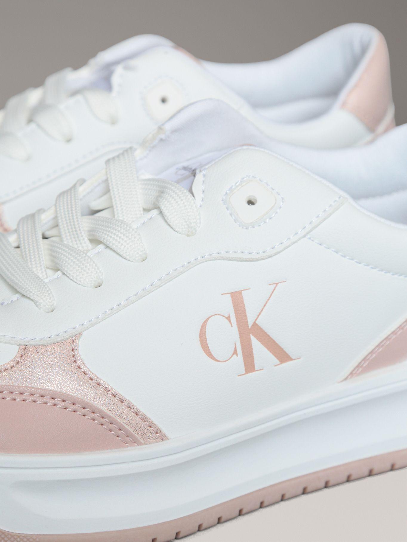 Zapatillas Niña con Cordones Blanco Calvin Klein-6