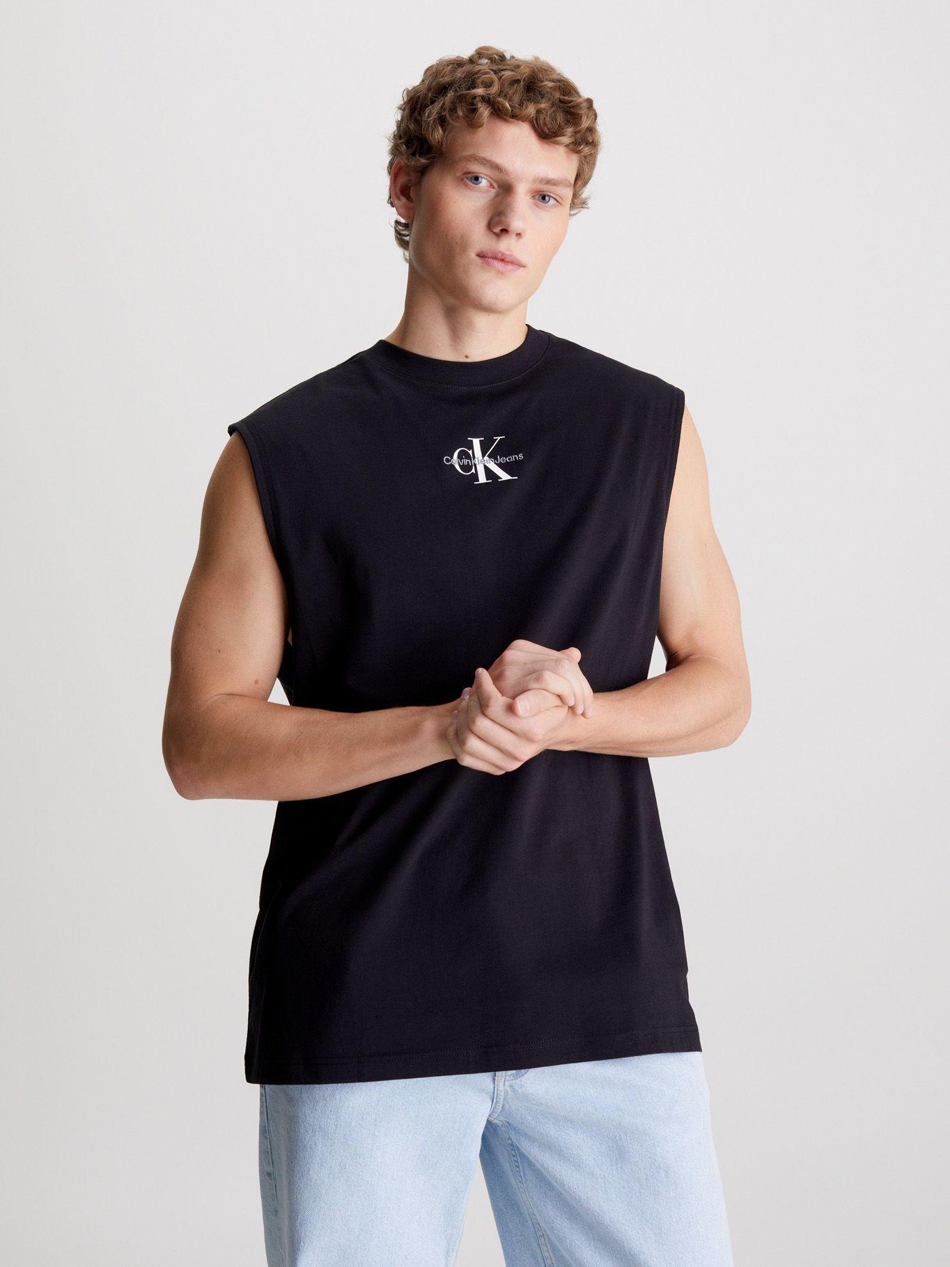Polera Monologo Sleeveless Negro Calvin Klein-0
