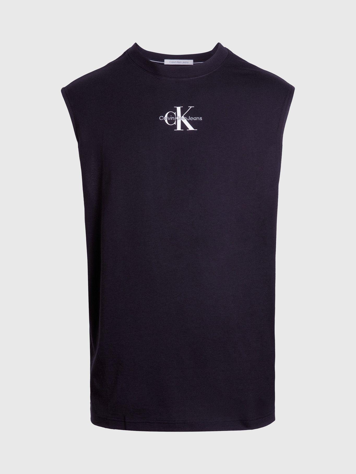 Polera Monologo Sleeveless Negro Calvin Klein-4