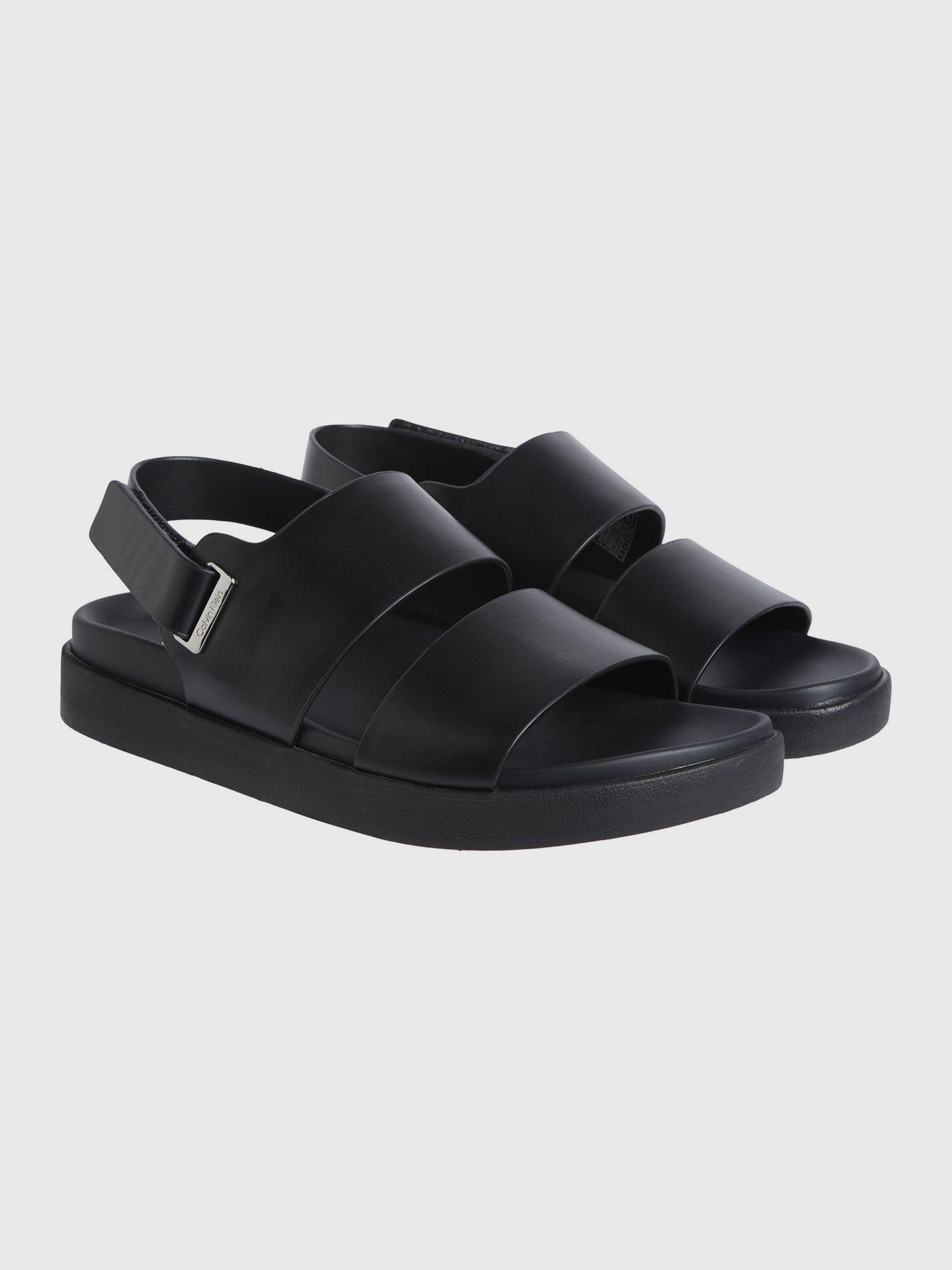 Sandalias Planas Ajustables Negro Calvin Klein-0