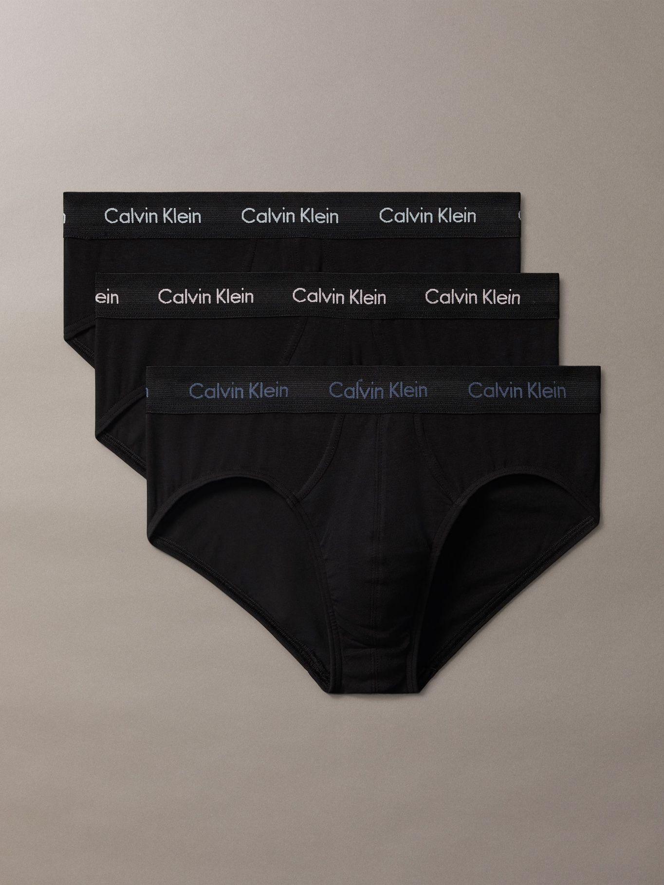 Pack de 3 Slips Cotton Stretch Negro Calvin Klein 921-0