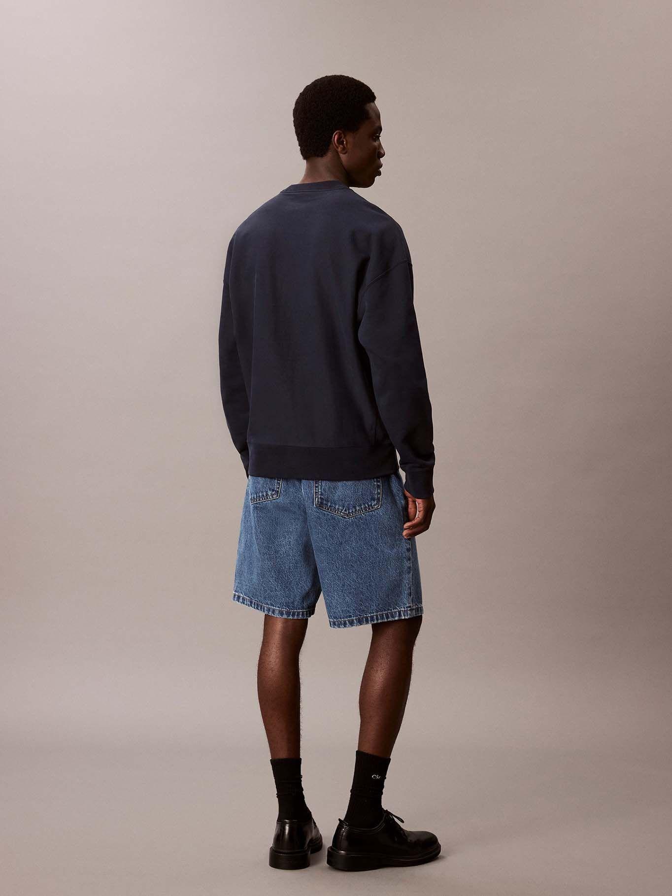 Polerón de Felpa de Tejido Premium Azul Calvin Klein-2