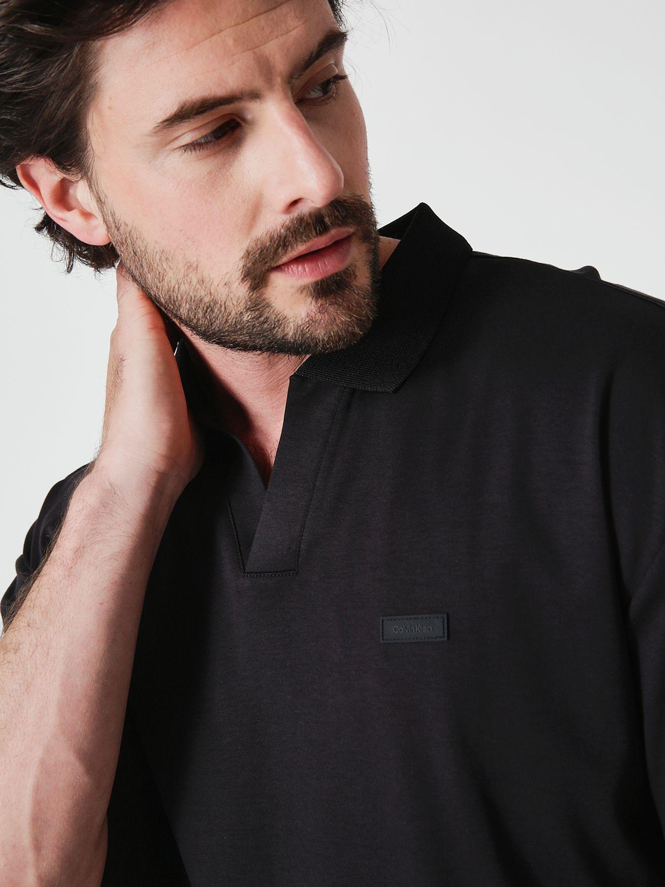 Polo Smooth Open Negro BEH Calvin Klein-3
