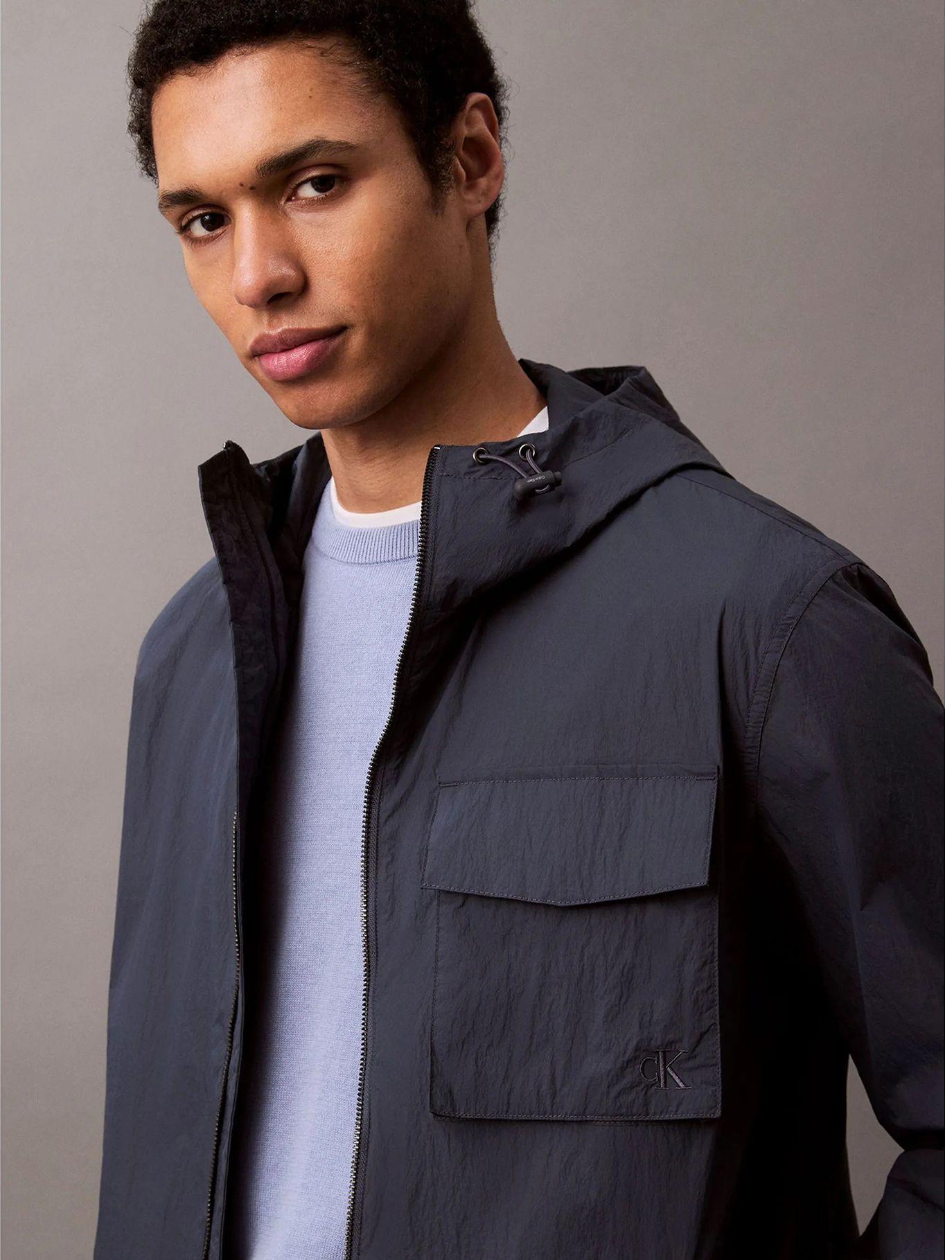 Cortaviento de Nailon Azul Calvin Klein-3