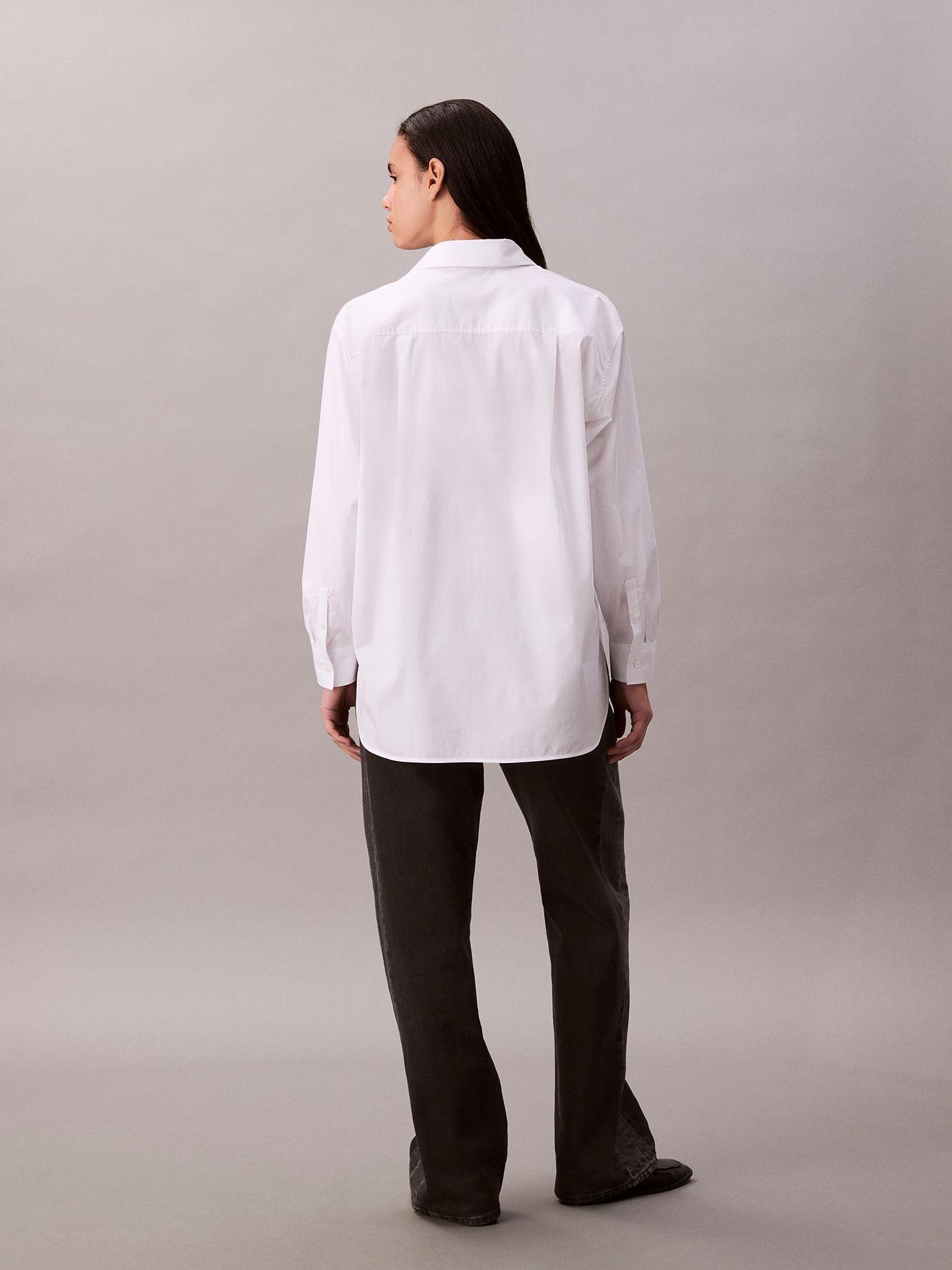 Camisa Relaxed de Popelina Blanco Calvin Klein-2