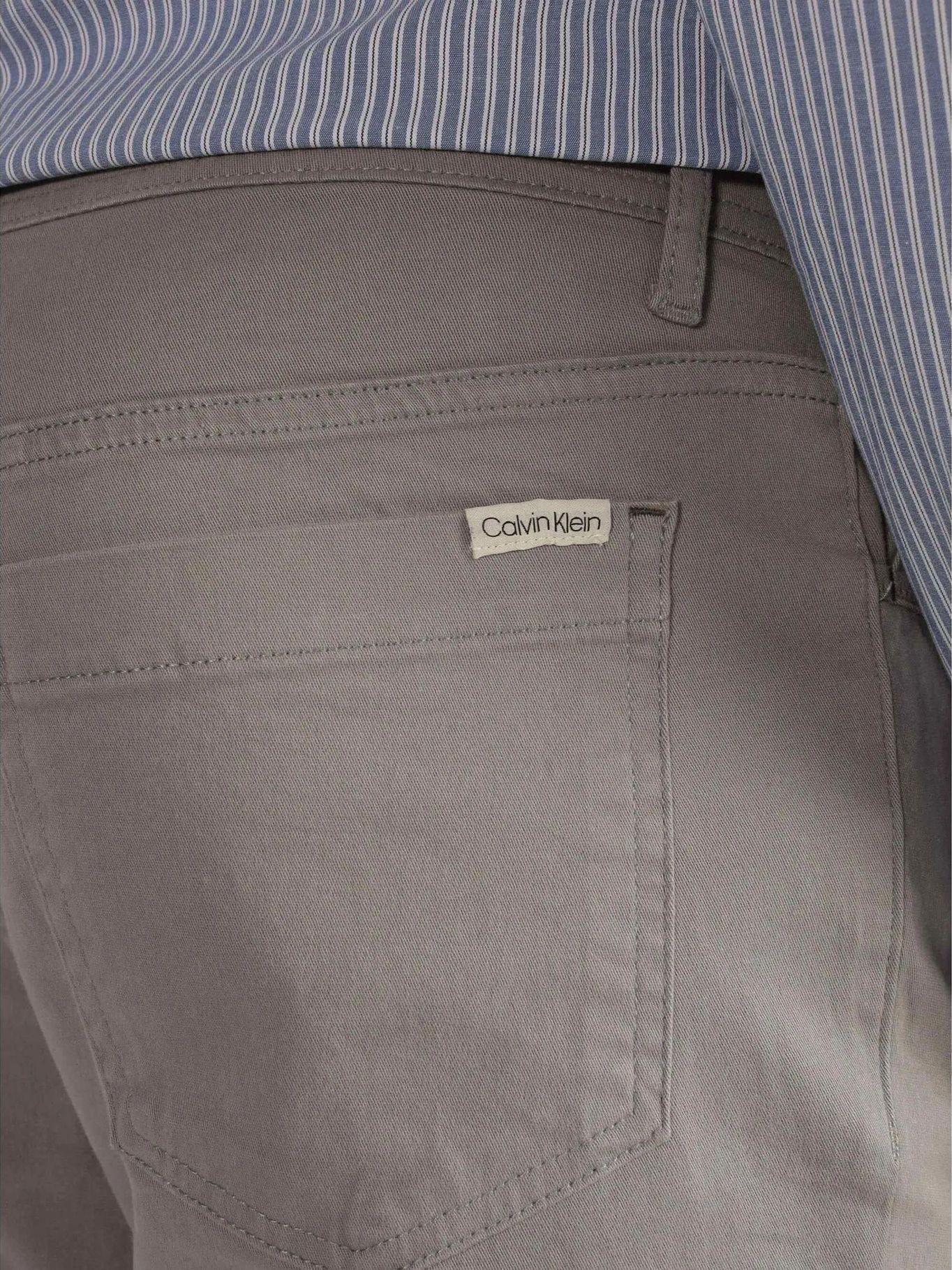 Pantalón Slim Brushed Gris Calvin Klein-3