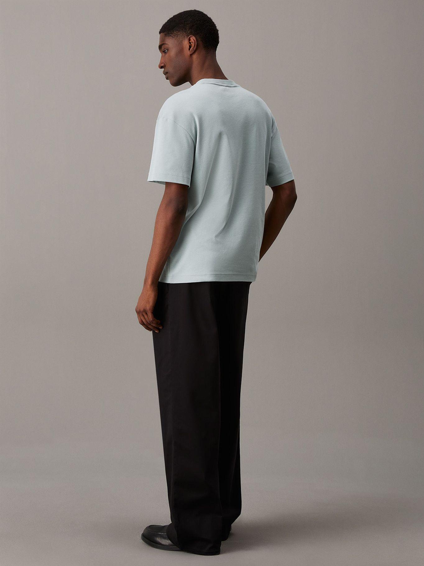 Polera Nano Logo Interlock Verde Calvin Klein-2