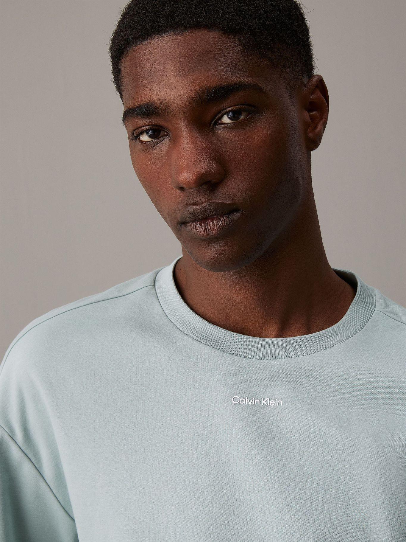 Polera Nano Logo Interlock Verde Calvin Klein-3