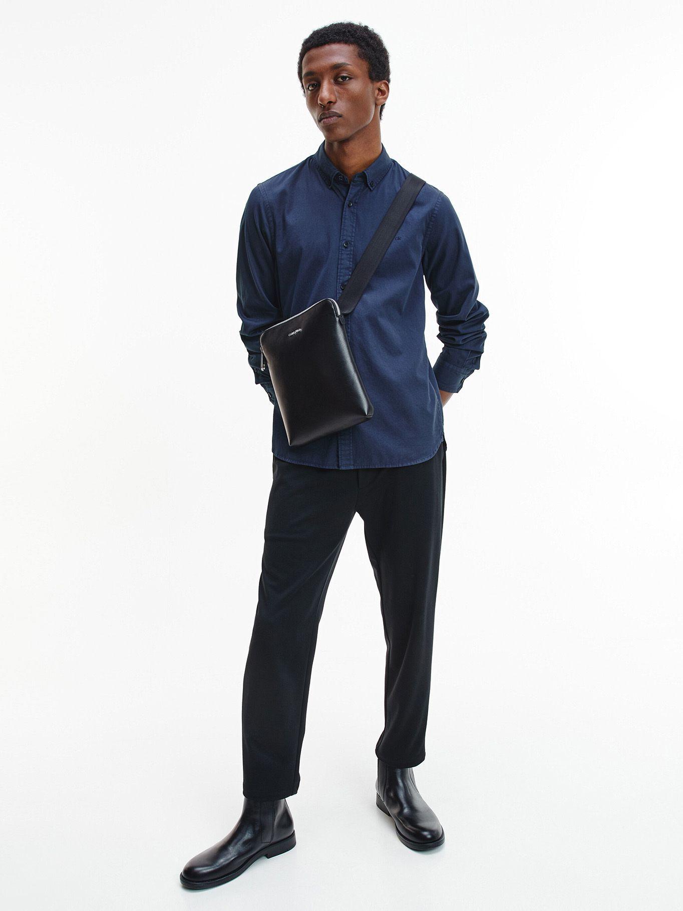 Messenger Minimalism Flatpack Negro Calvin Klein-4