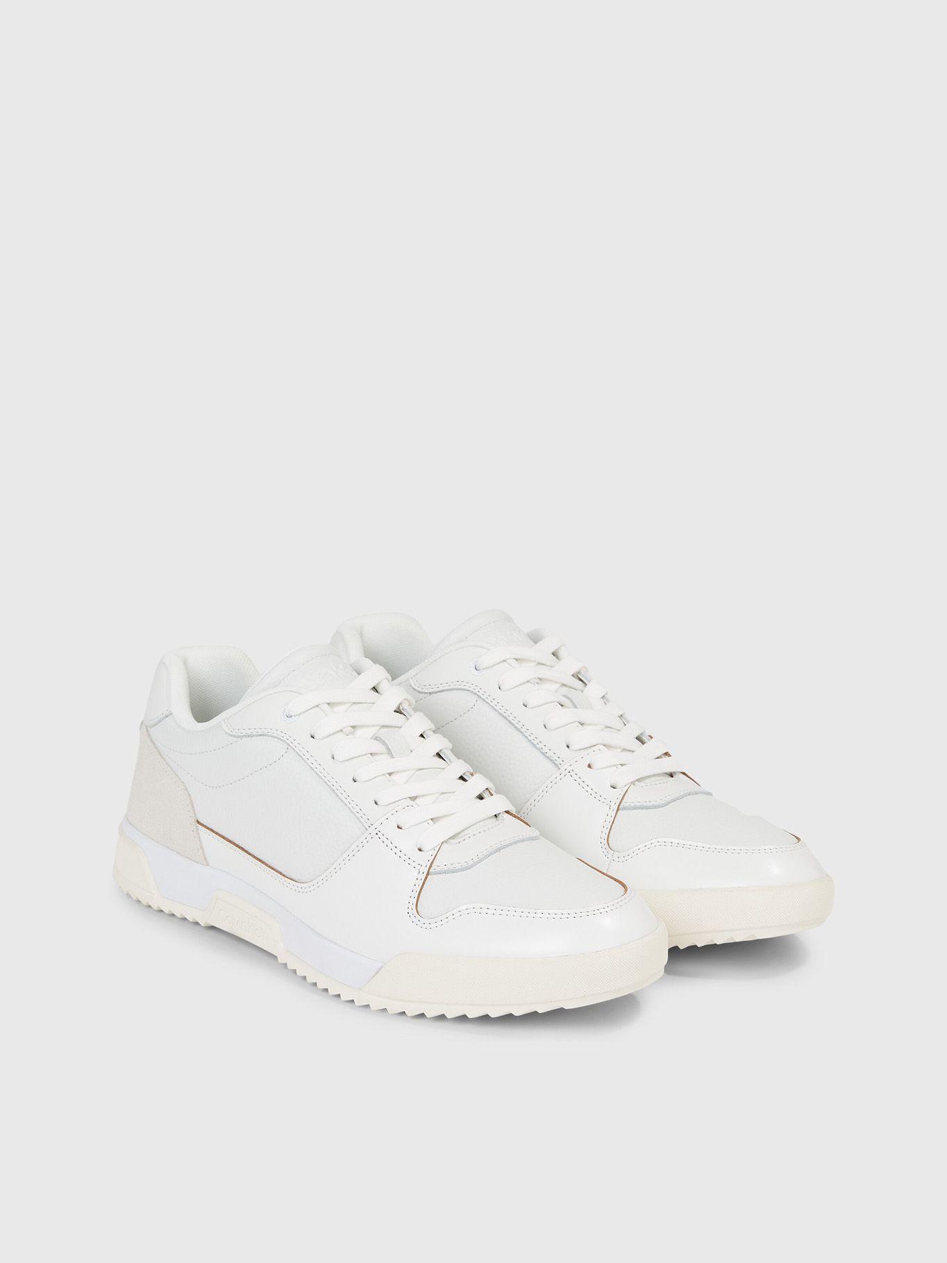 Zapatilla Low Top Lace Up Lth Blanco Calvin Klein-0
