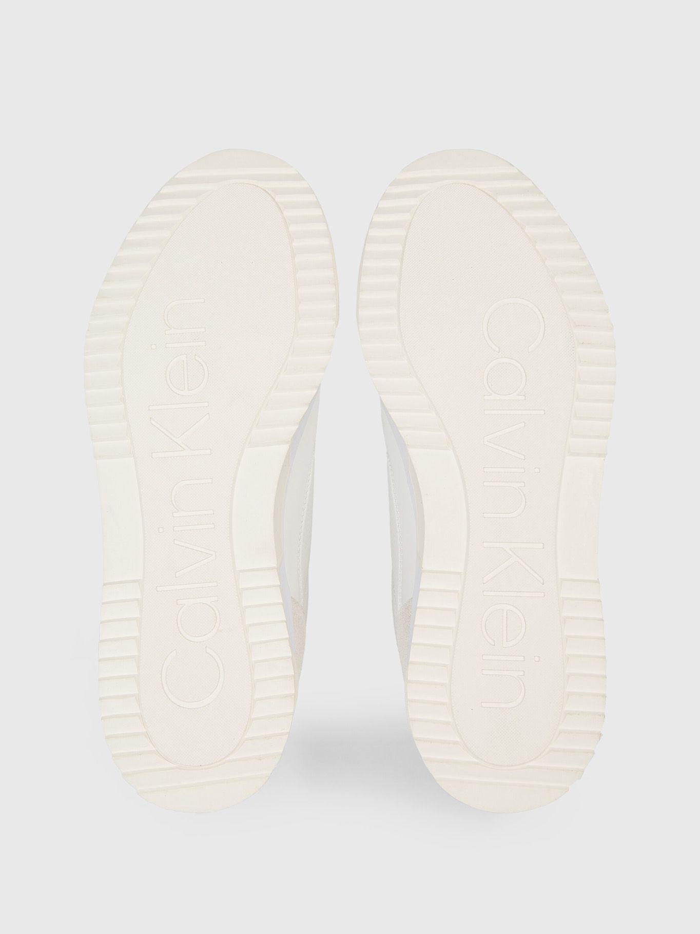 Zapatilla Low Top Lace Up Lth Blanco Calvin Klein-3