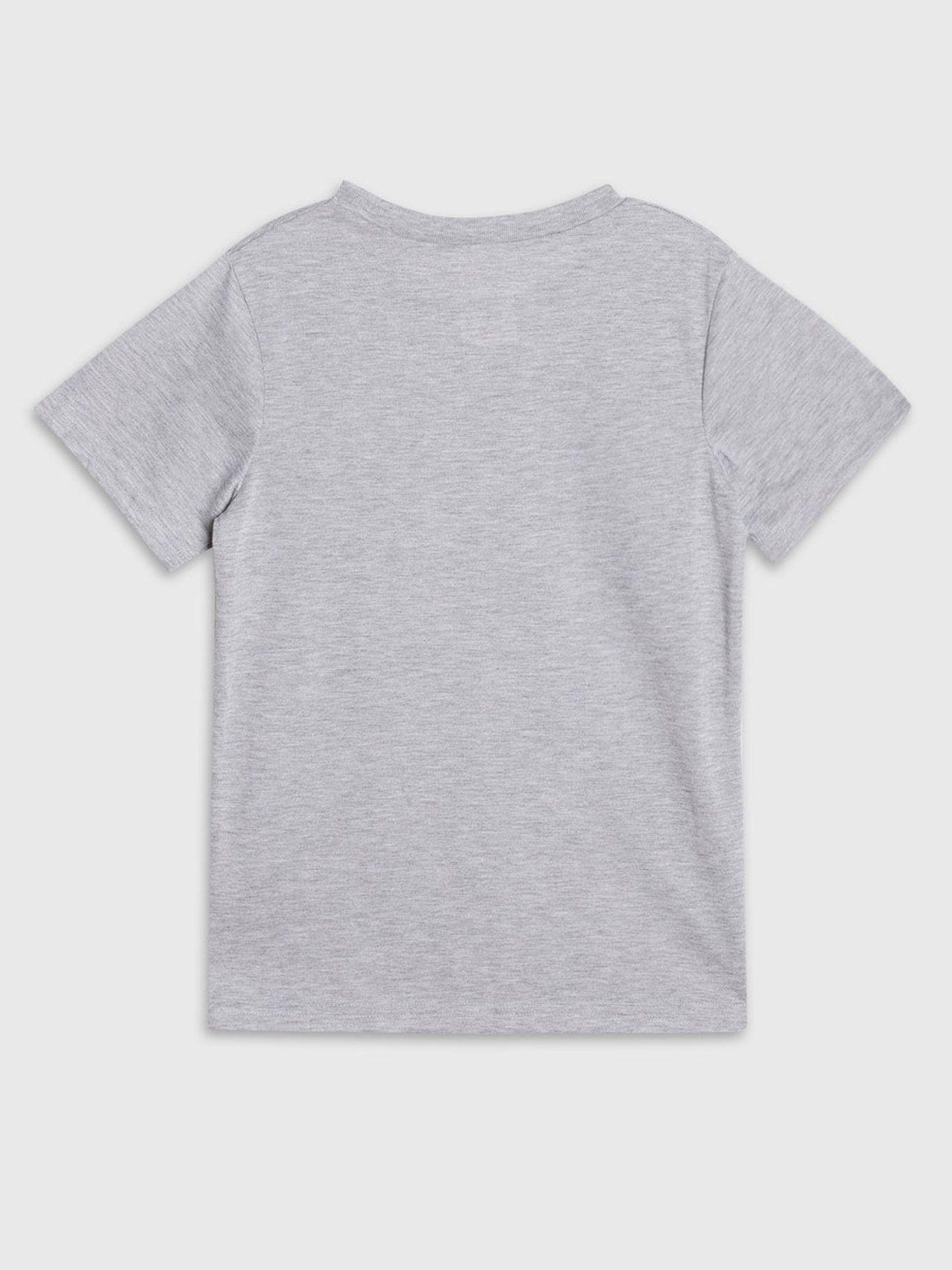 Pijama Niño Vertical Logo Gris Calvin Klein-4