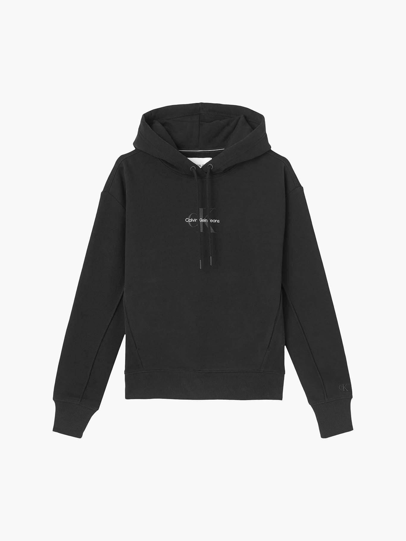 Hoodie Monogram Negro Calvin Klein-4