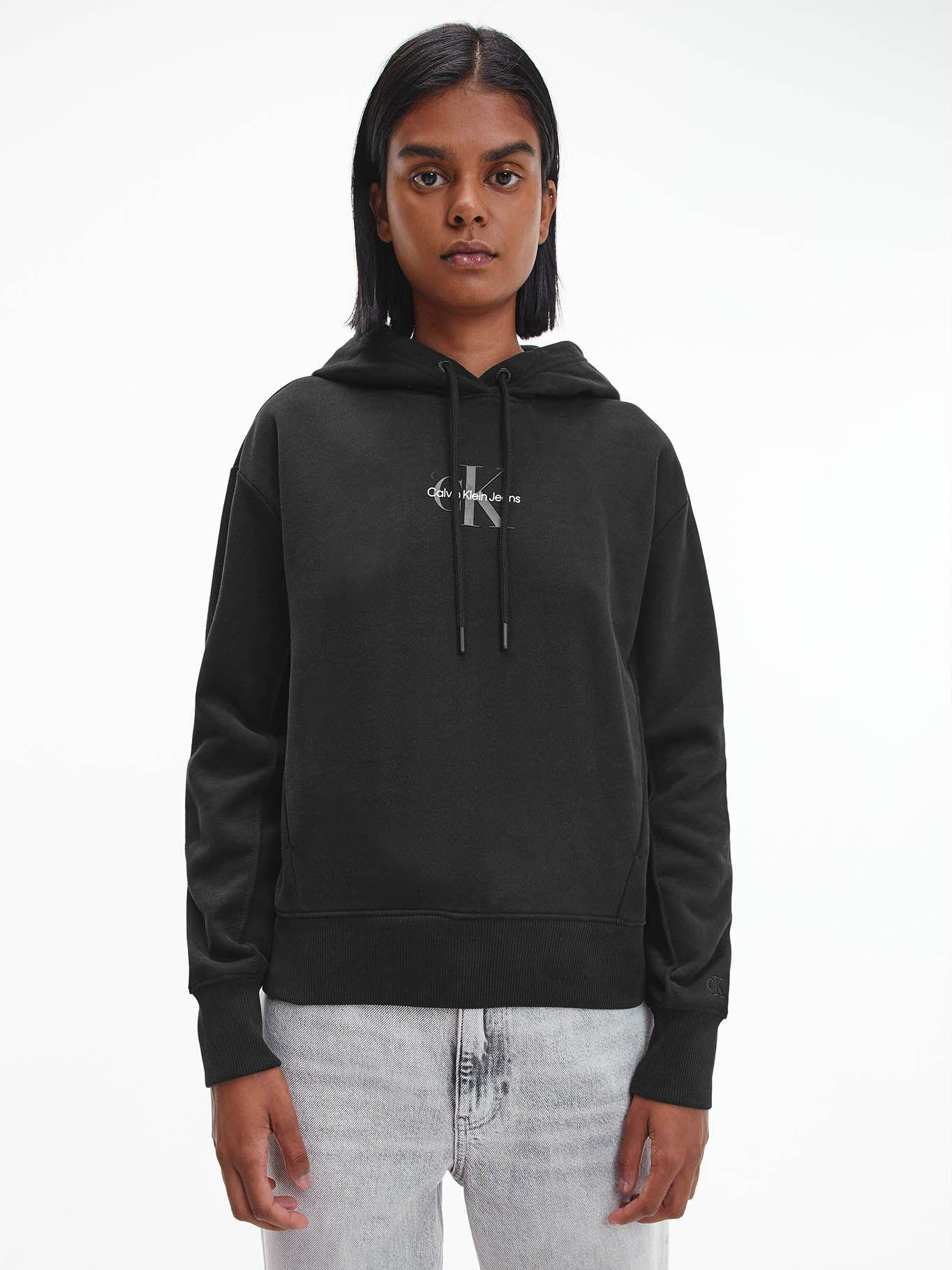 Hoodie Monogram Negro Calvin Klein-0