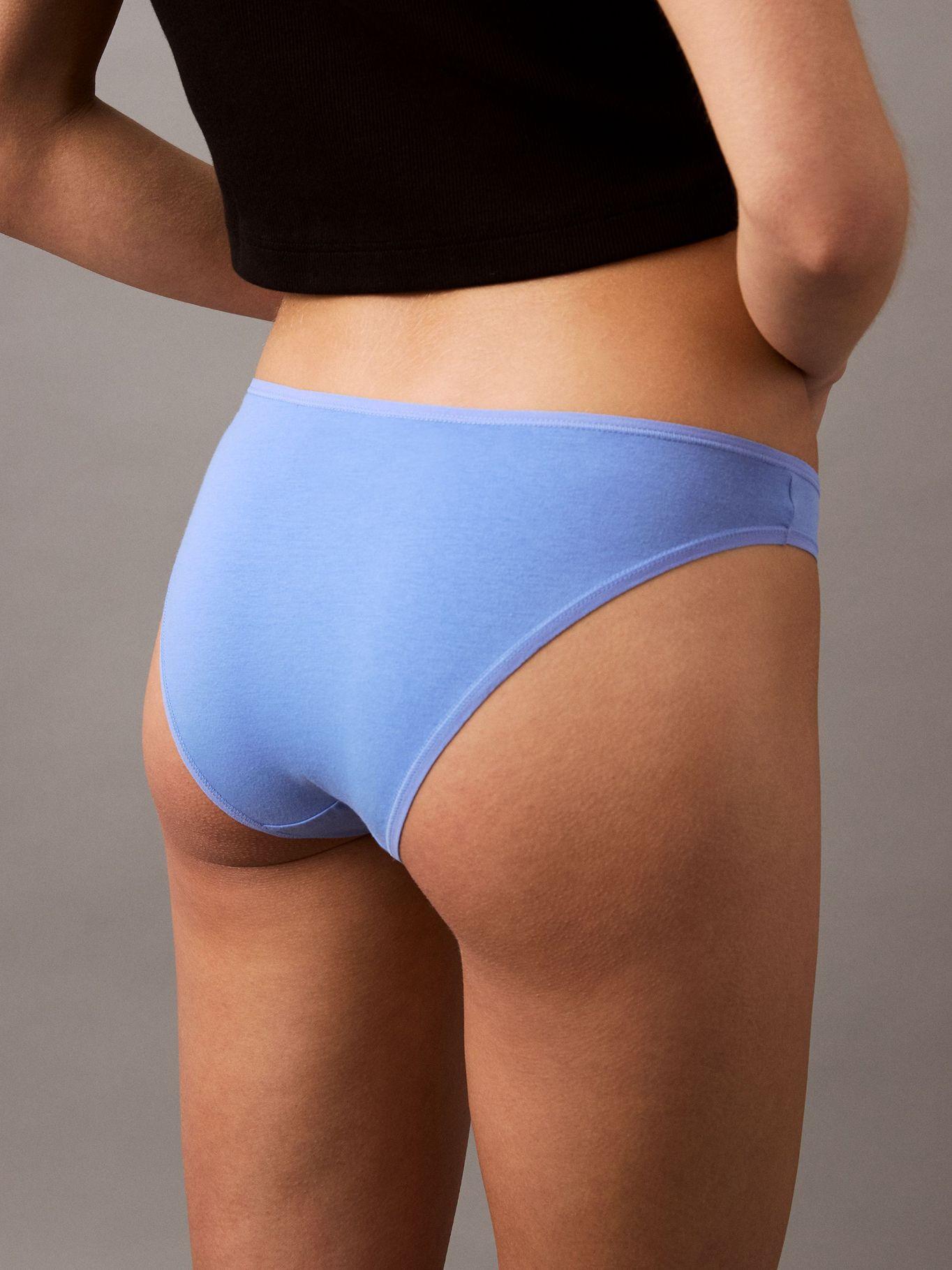 Calzón Bikini Ideal Cotton Azul Calvin Klein-3