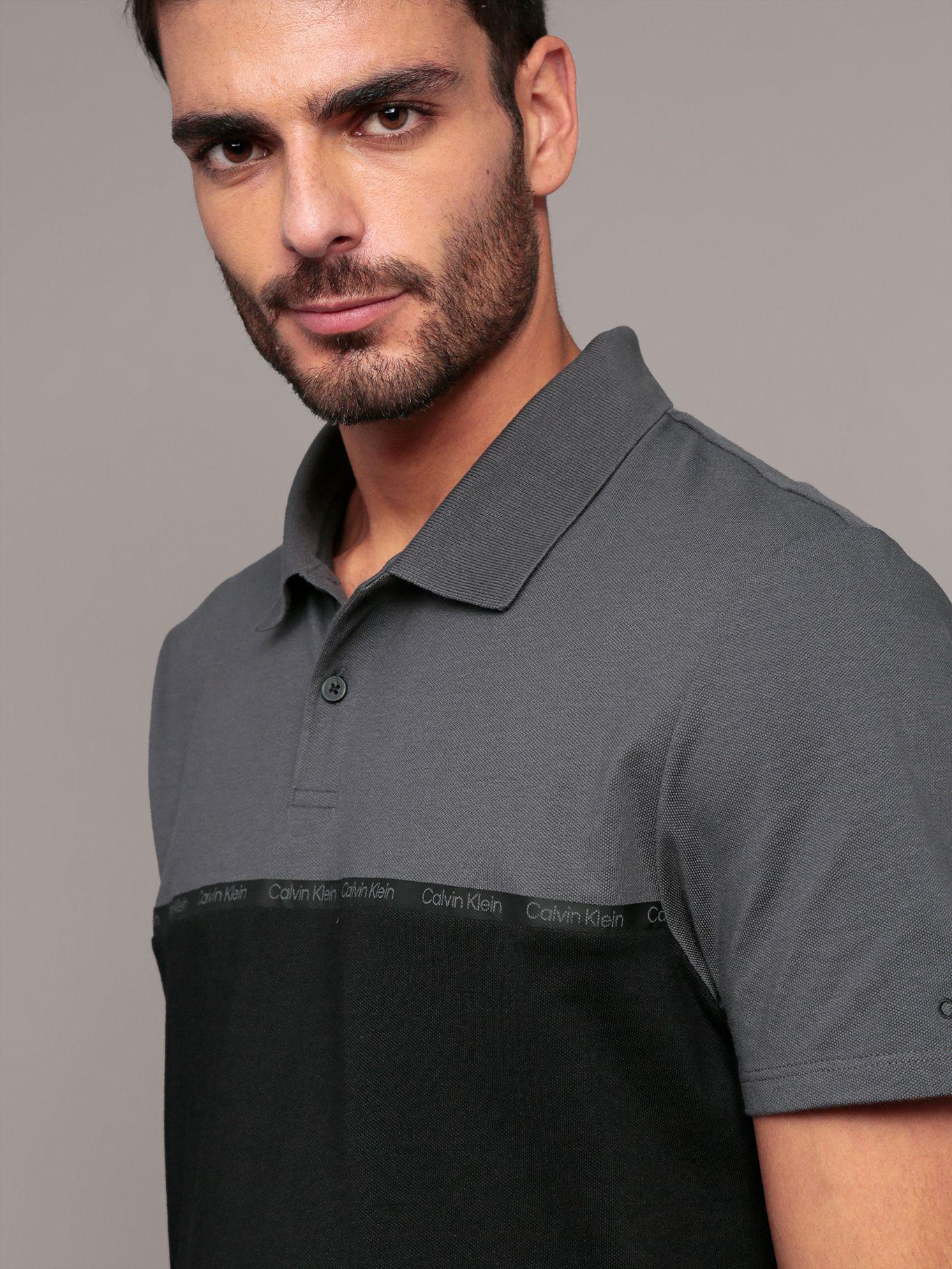 Polo iconic Negro Calvin Klein-4