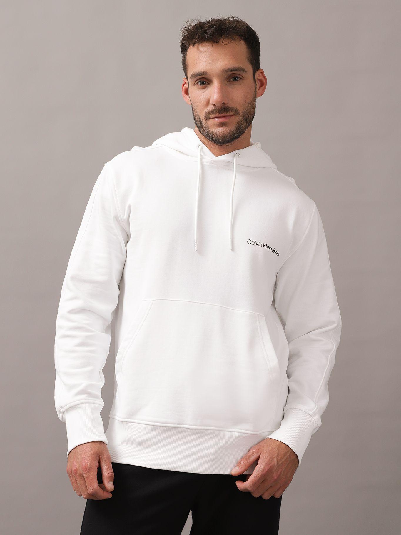 Polerón con Gorro Institutional Blanco Calvin Klein-0