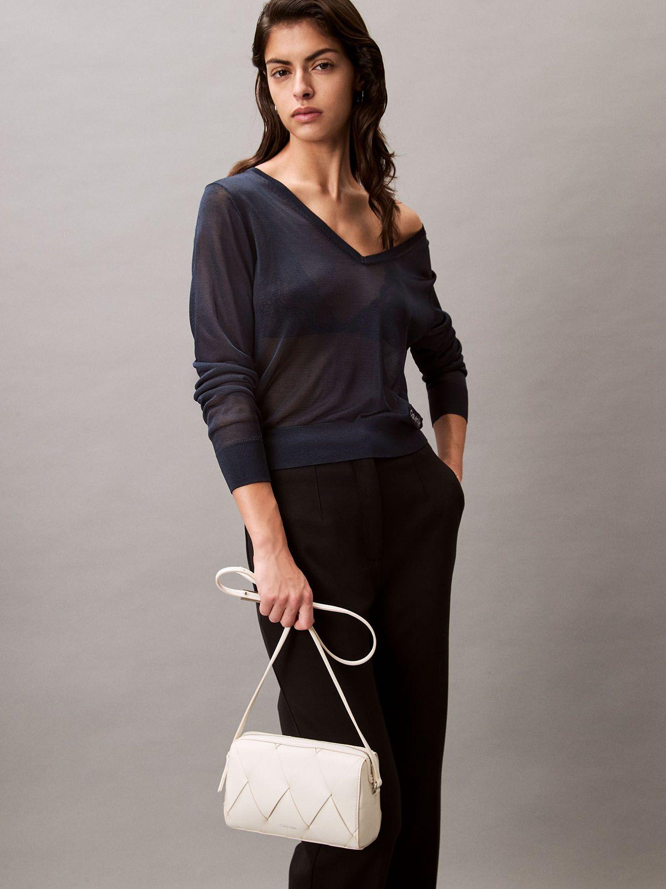 Bandolera Ck Woven Blanco Calvin Klein-4