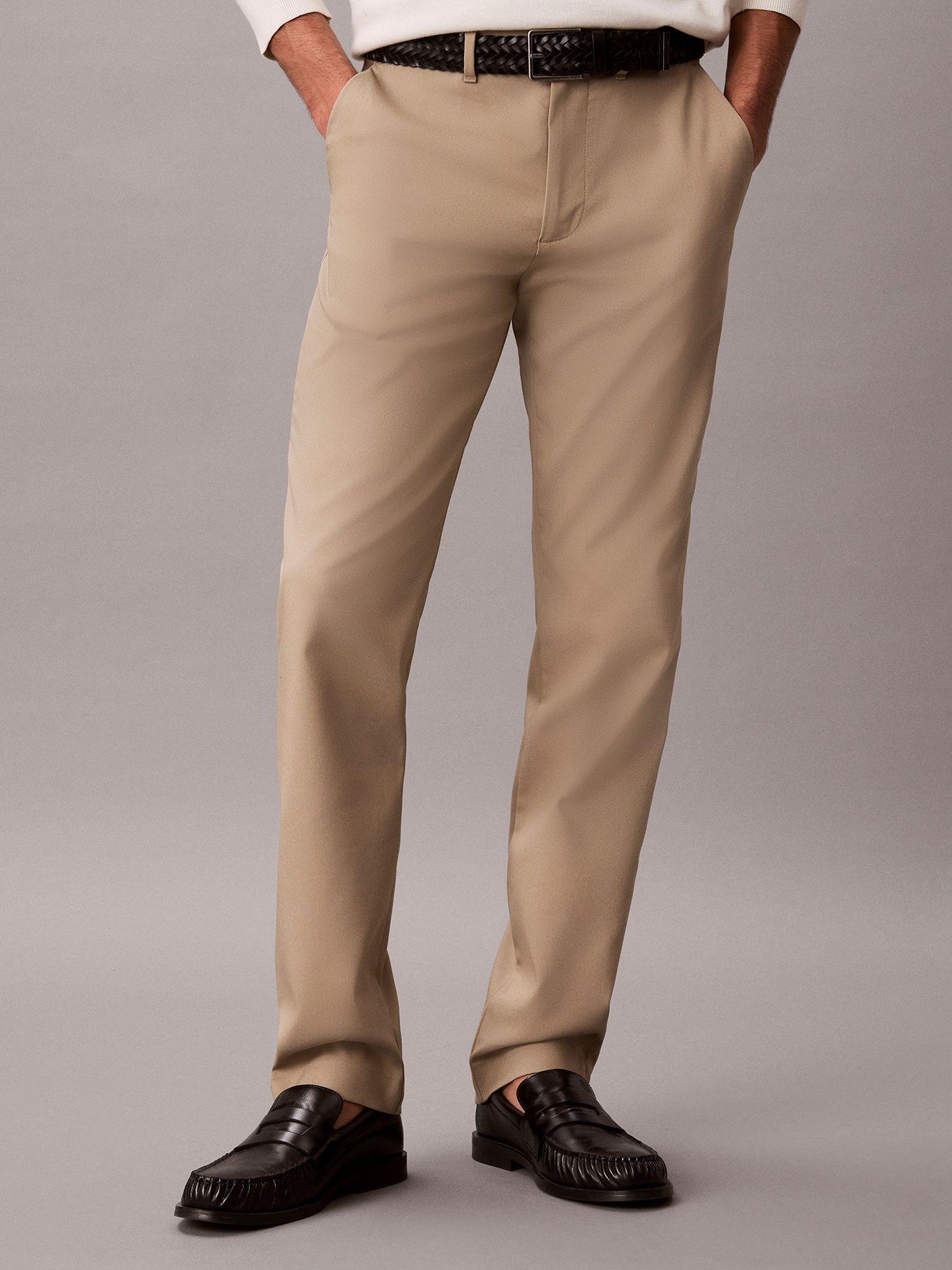Pantalón Slim de Stretch Moderno Beige Calvin Klein-1