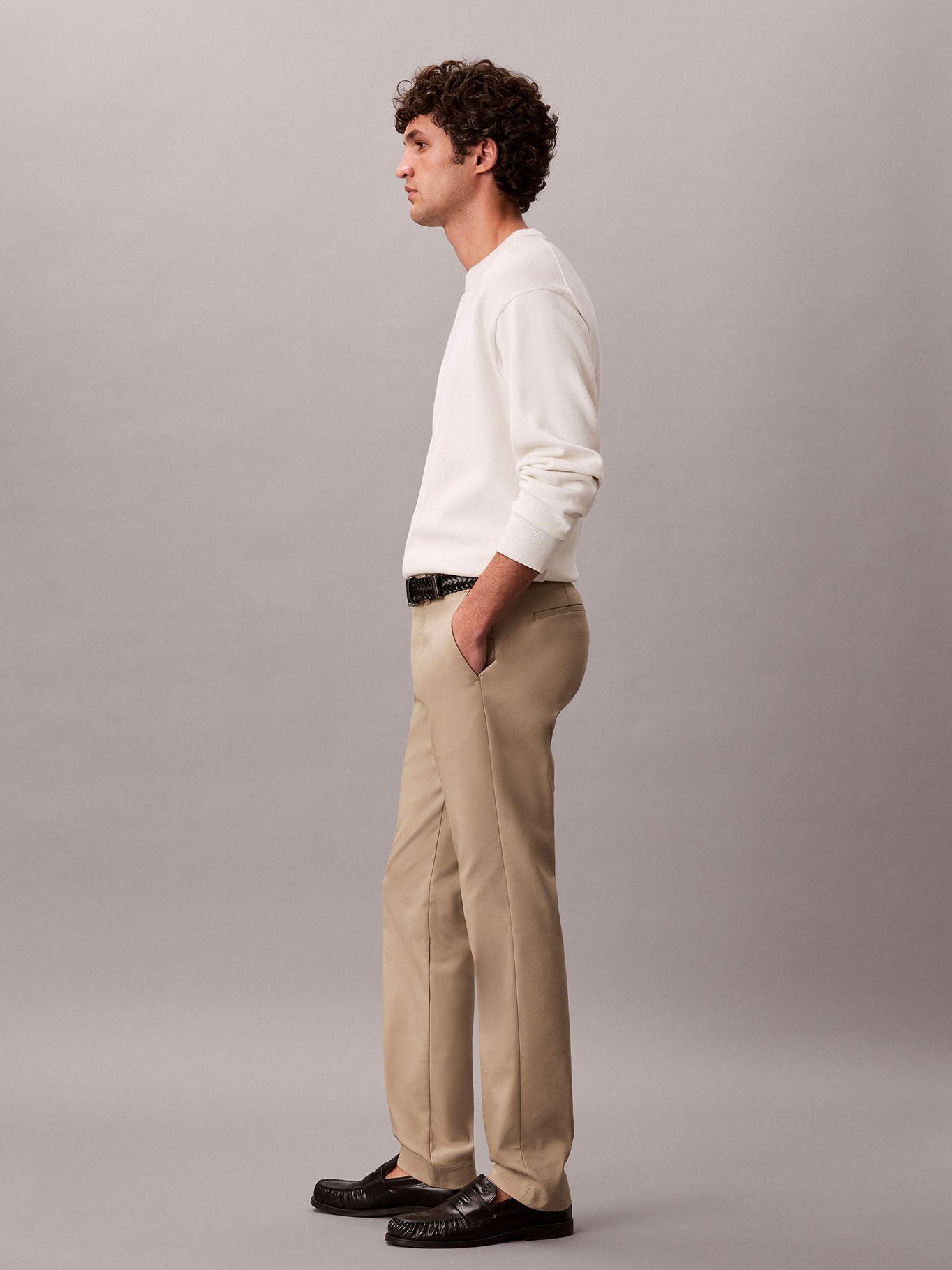 Pantalón Slim de Stretch Moderno Beige Calvin Klein-3