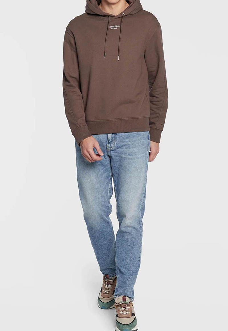 Hoodie Stacked Logo Café Calvin Klein-0