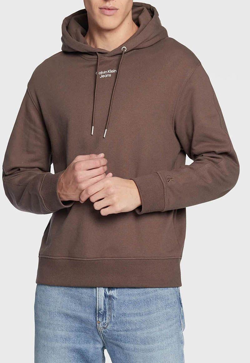 Hoodie Stacked Logo Café Calvin Klein-1