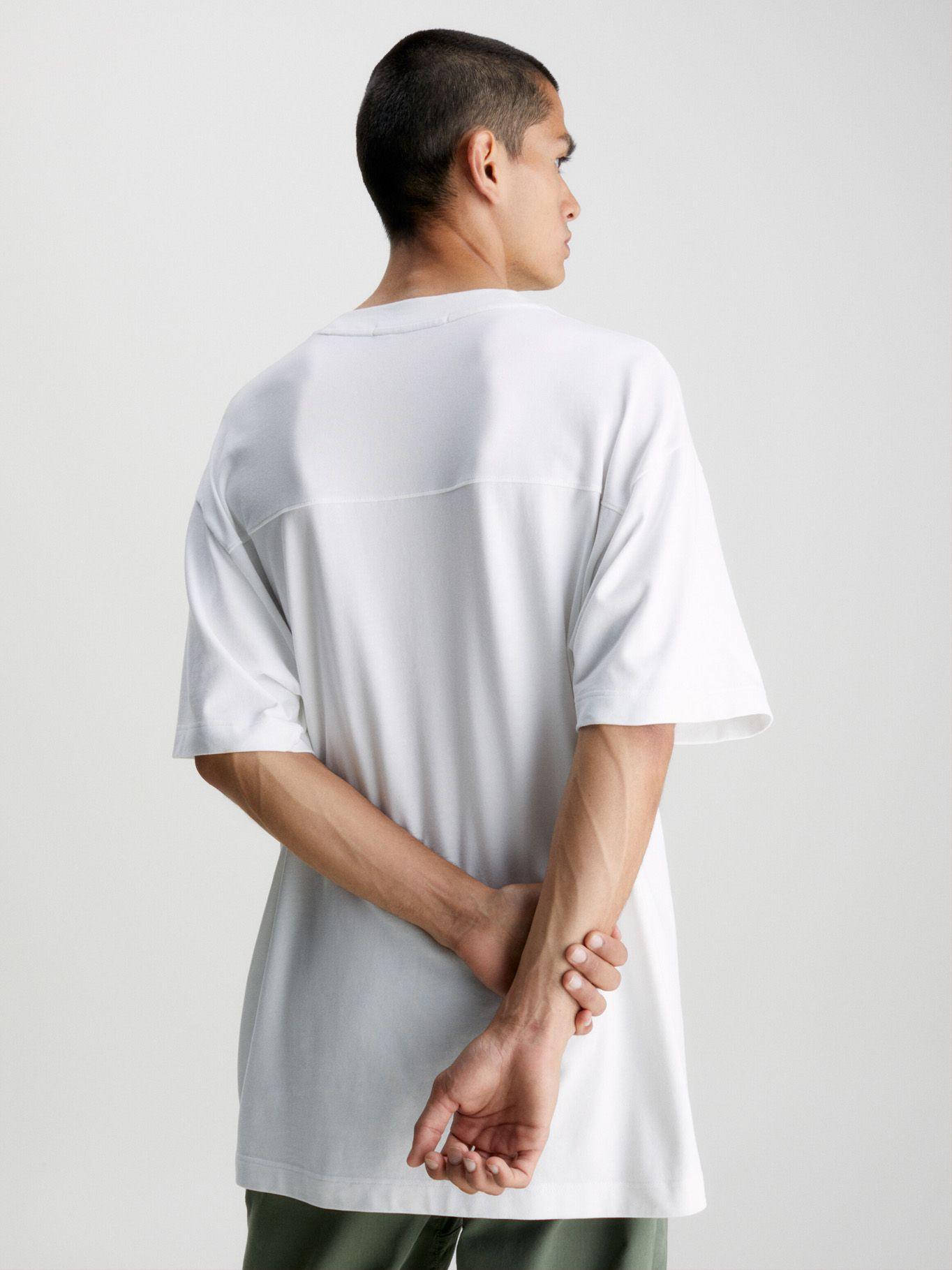 Polera Archival Monologo Blanco Calvin Klein-2