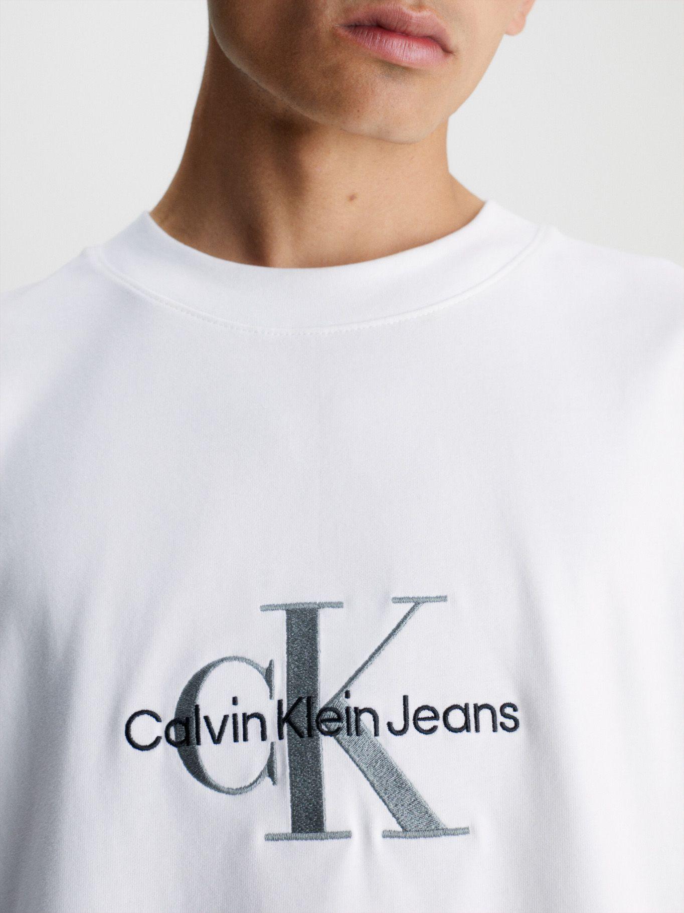 Polera Archival Monologo Blanco Calvin Klein-3
