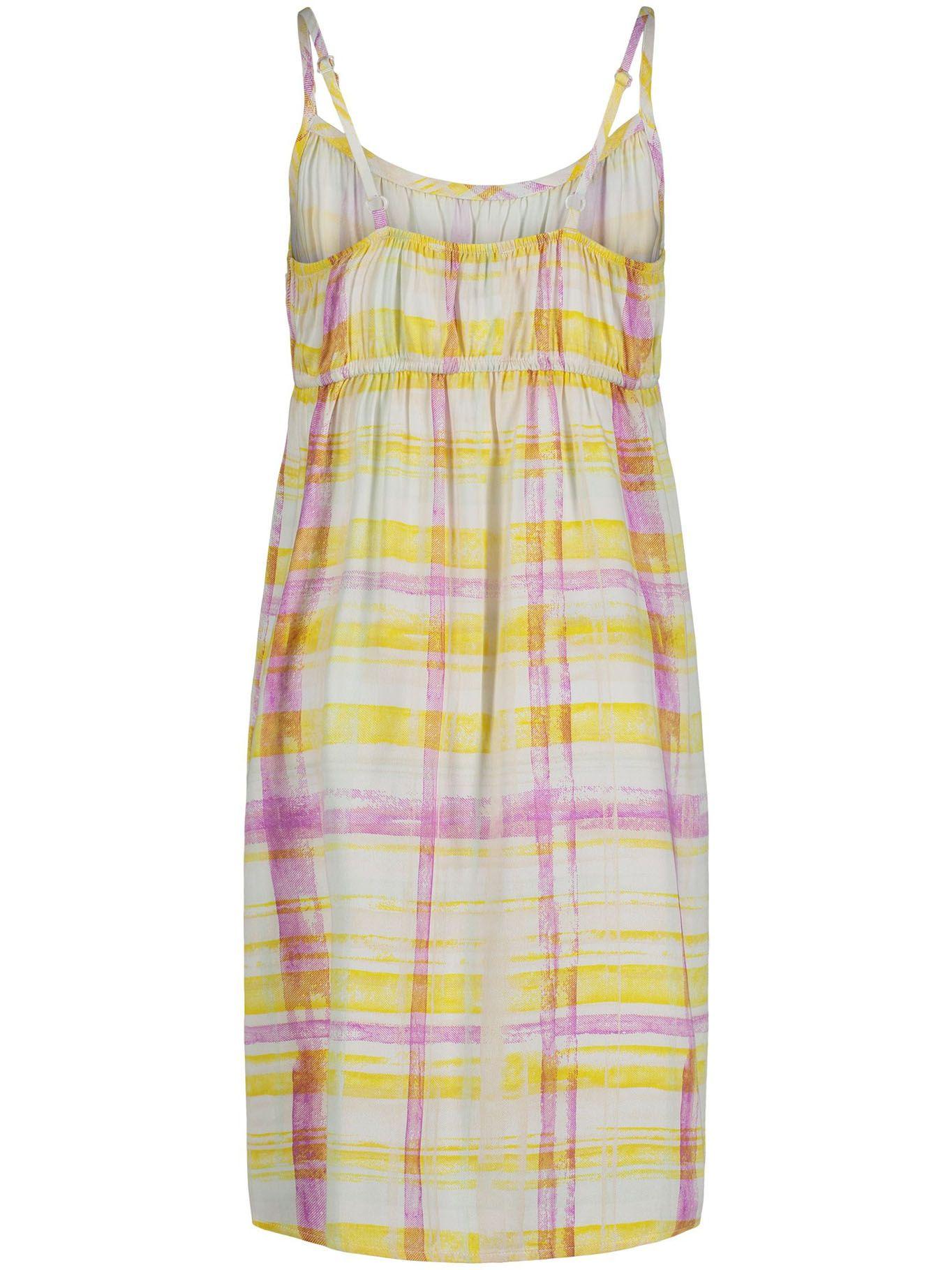 Vestido Plaid Slip Blanco Calvin Klein-1