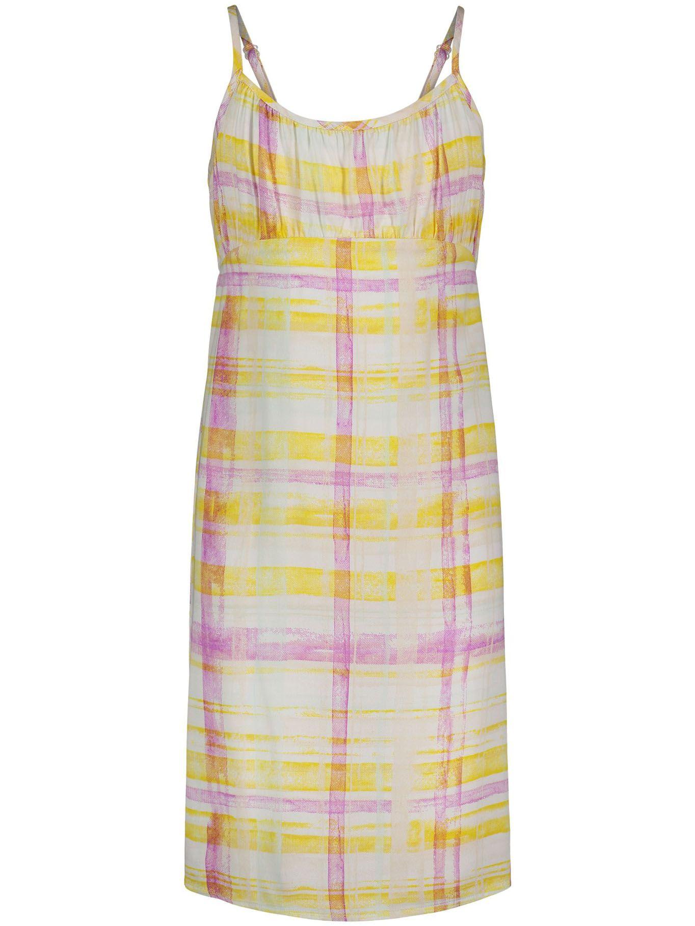 Vestido Plaid Slip Blanco Calvin Klein-0