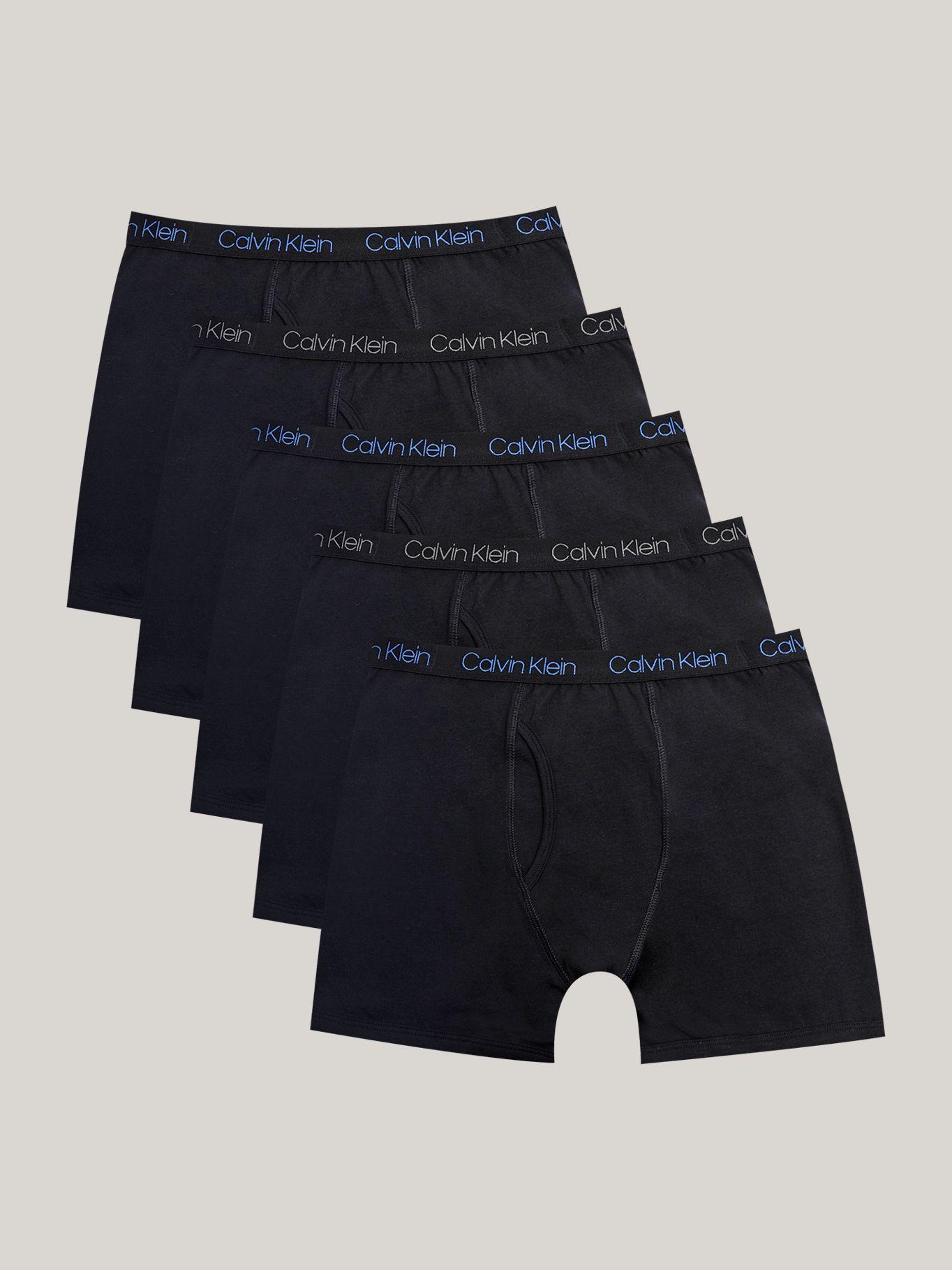 Pack 5 Bóxers Brief Niño Cot Stretch Negro Calvin Klein-0