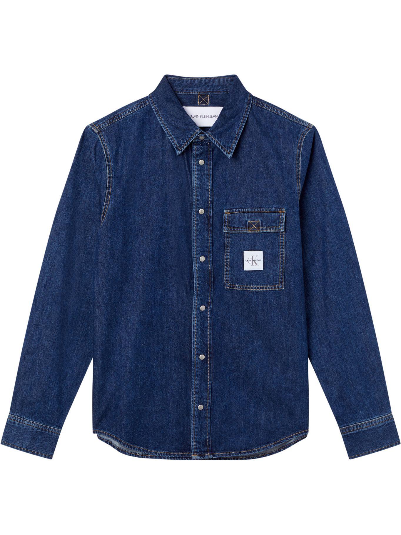 Camisa Skate  Azul Calvin Klein-1