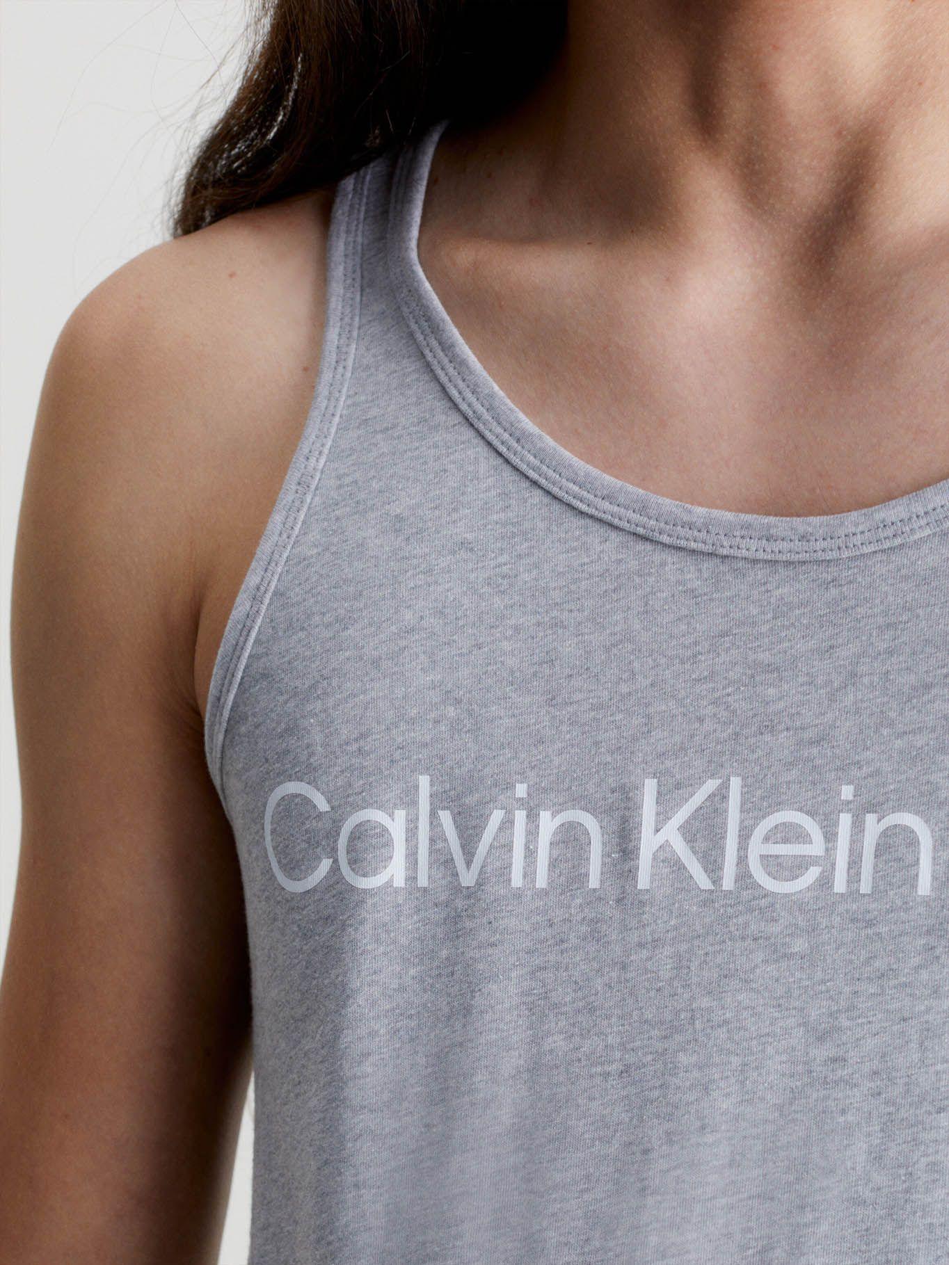 Camiseta de tirantes con logo Gris Calvin Klein-3