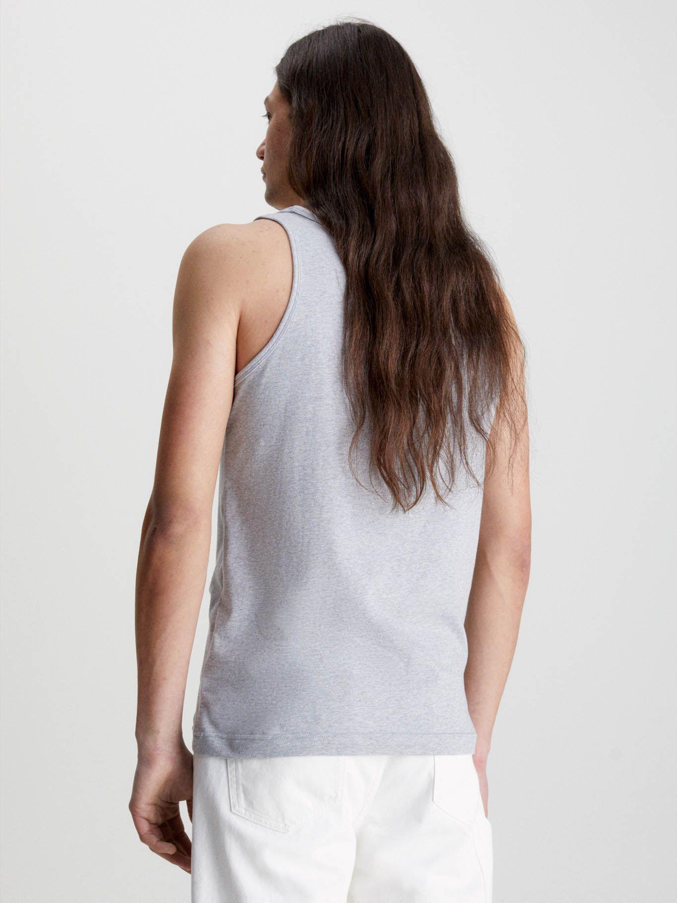 Camiseta de tirantes con logo Gris Calvin Klein-2