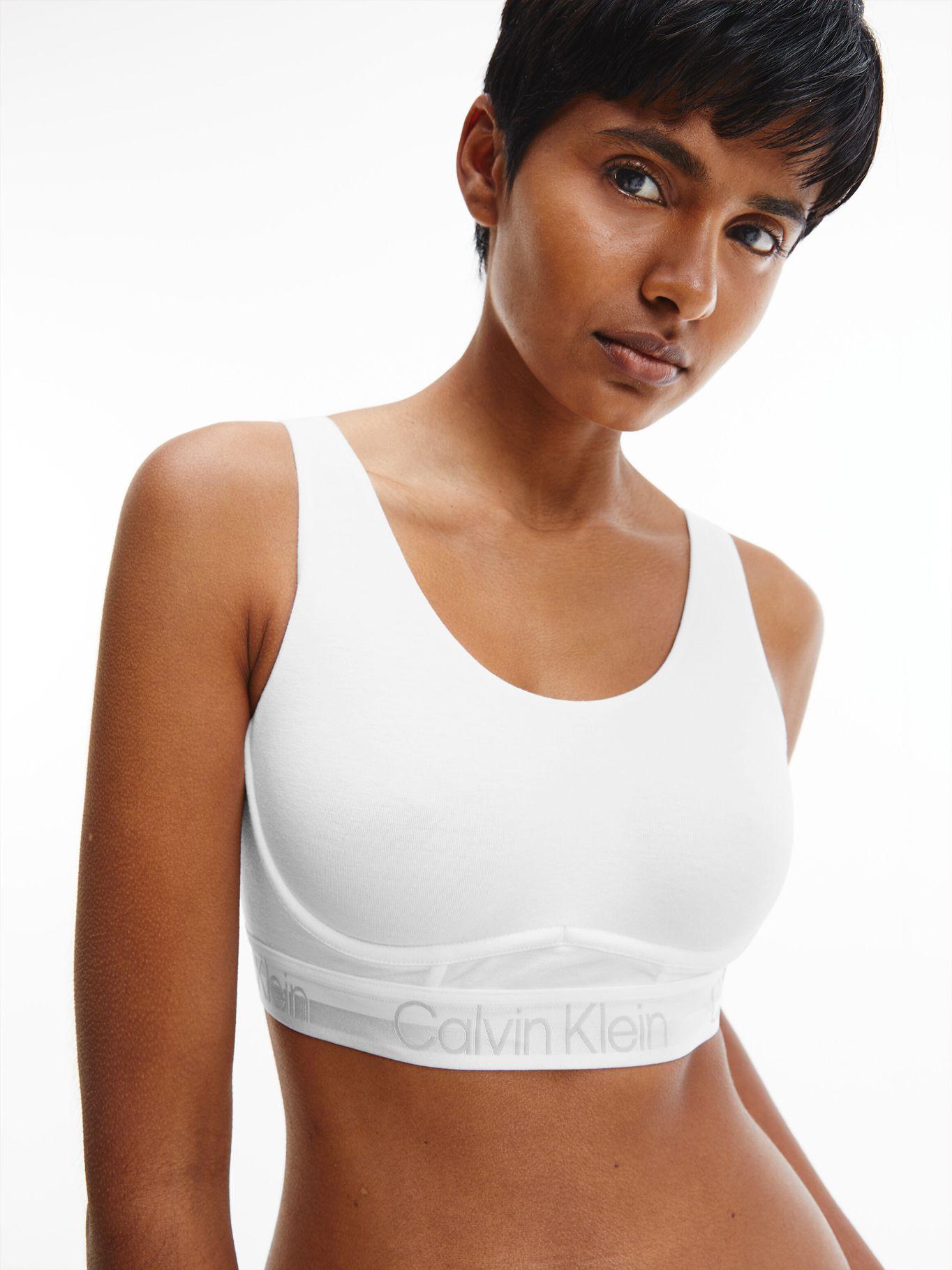 Bralette Cotton Structure Blanco Calvin Klein-2