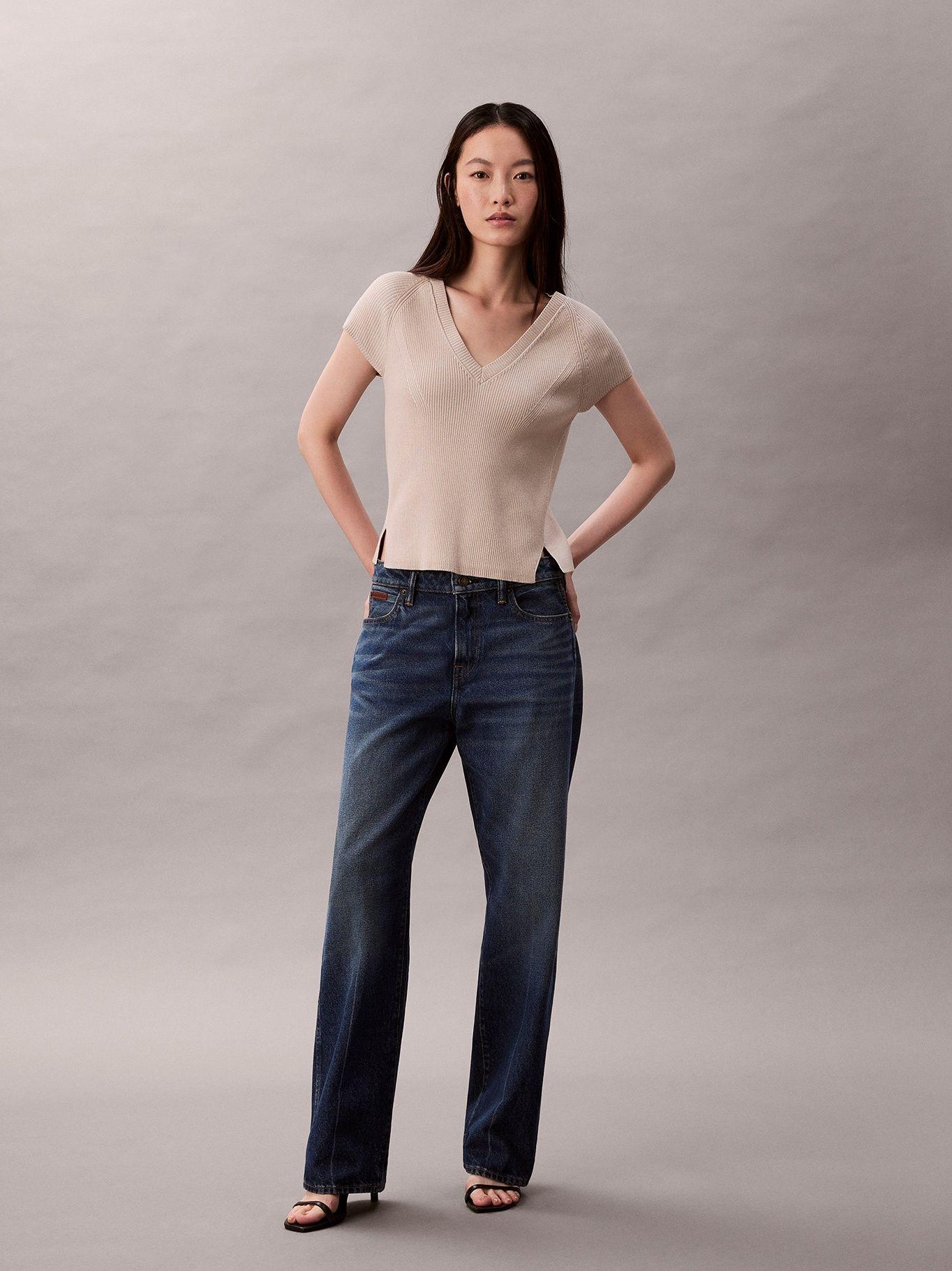 Sweater Sin Mangas Jaspeado Beige Calvin Klein-1