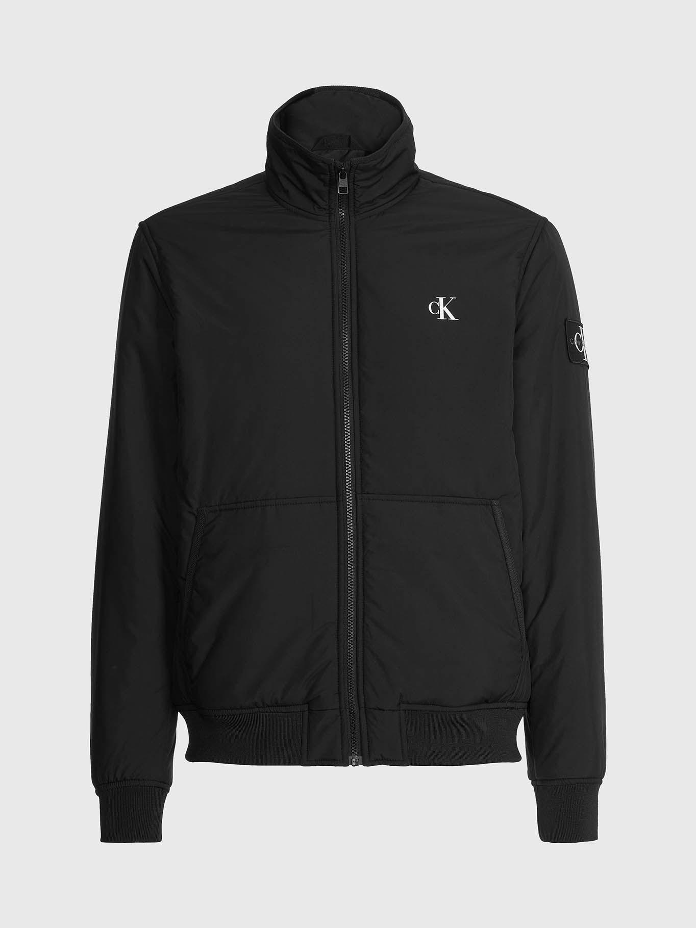Chaqueta con cierre de cremallera y relleno reciclado Negro Calvin Klein-5