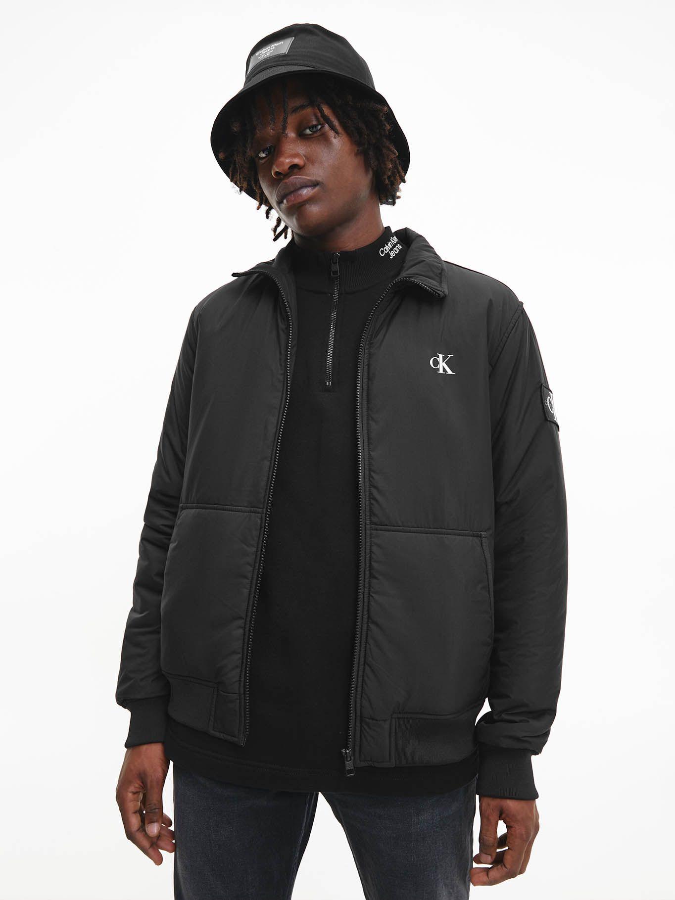 Chaqueta con cierre de cremallera y relleno reciclado Negro Calvin Klein-0