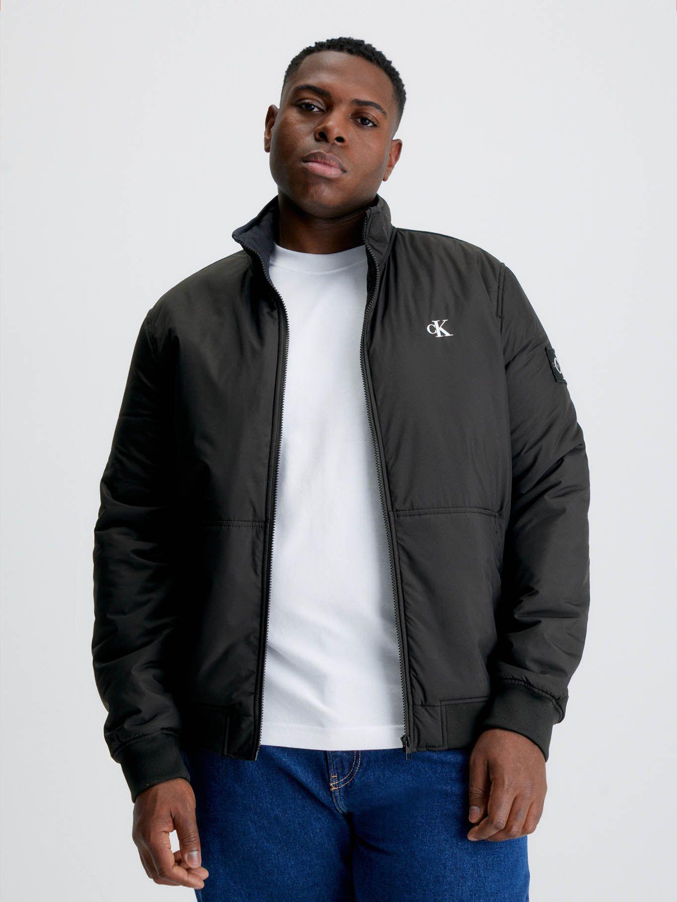 Chaqueta con cierre de cremallera y relleno reciclado Negro Calvin Klein-4