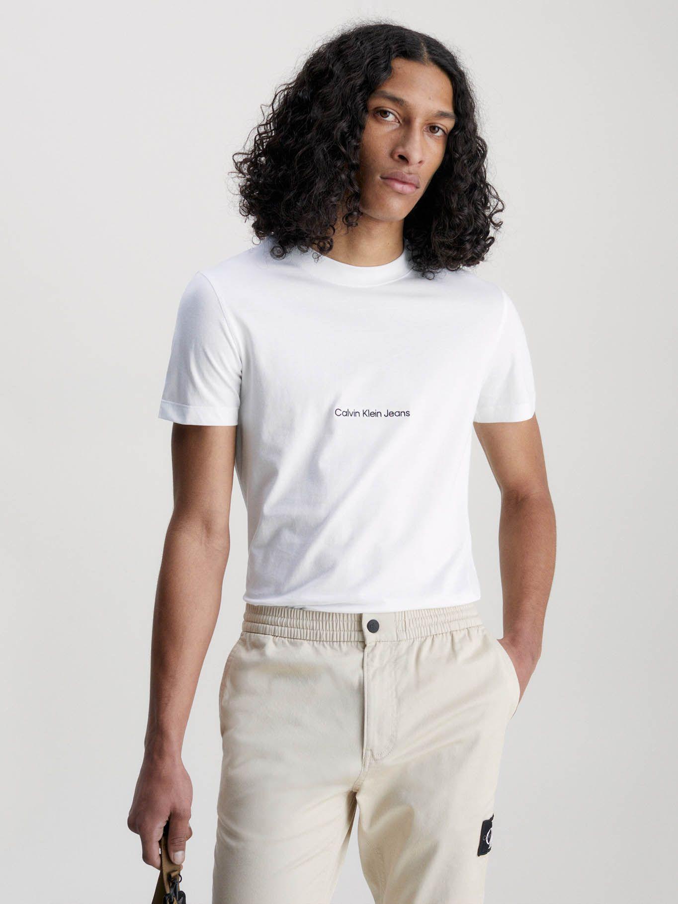 Camiseta slim con logo Blanco Calvin Klein J30J322848-YAF-0