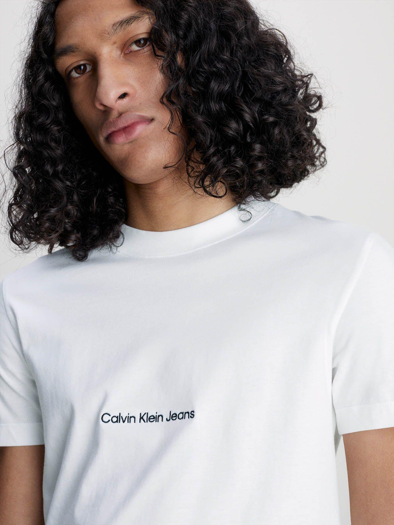 Camiseta slim con logo Blanco Calvin Klein J30J322848-YAF-3